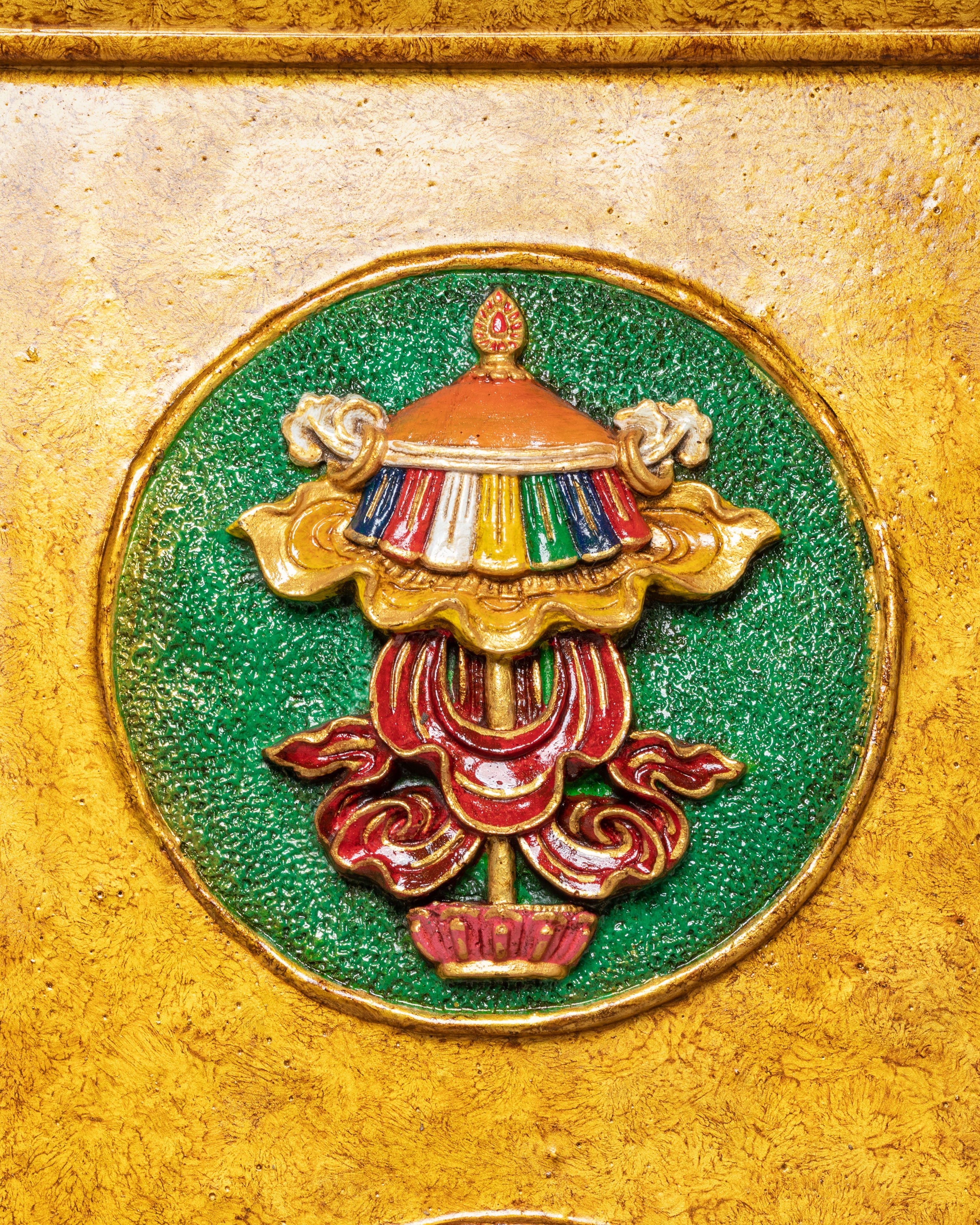 Sacred Eight Auspicious Symbol Wall Hanging | Buddhist Art Decor