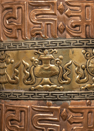 Buddhist Sacred Prayer Wheel | Sacred Wood Frame