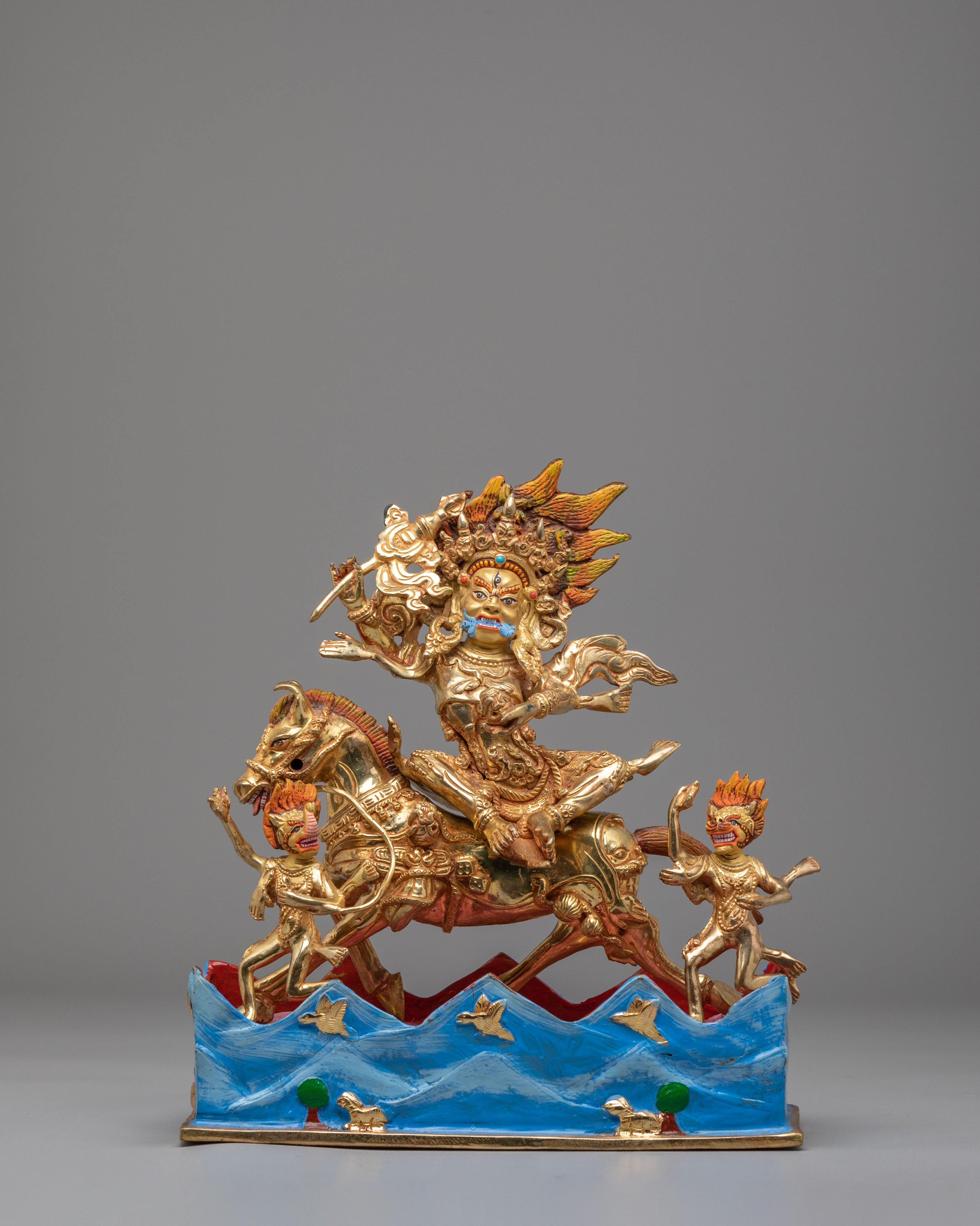 Tibetan Palden Lhamo Sculpture | Handmade Tibetan Artwork