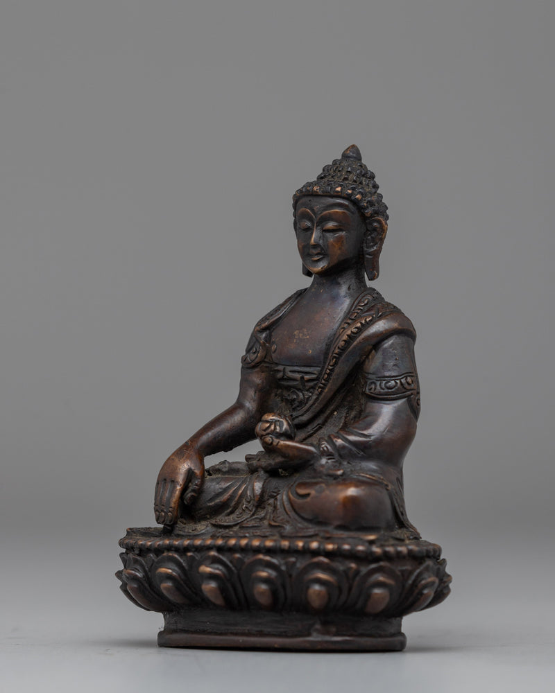 Oxidized Copper Shakyamuni Buddha | Symbol of Peace and Enlightenment