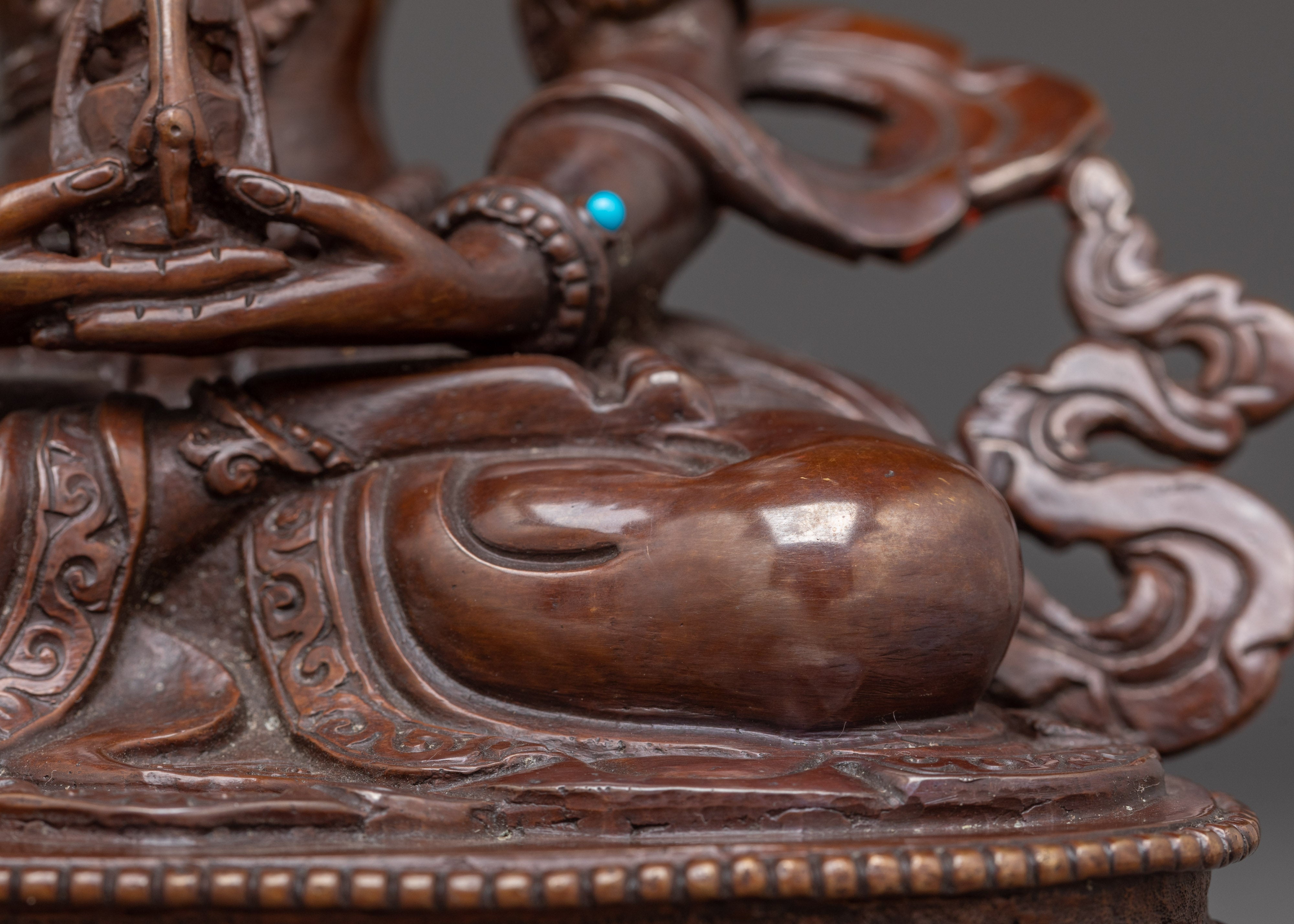 Handcrafted Tibetan Sacred Amitayus Statue | Buddha of Infinite Life