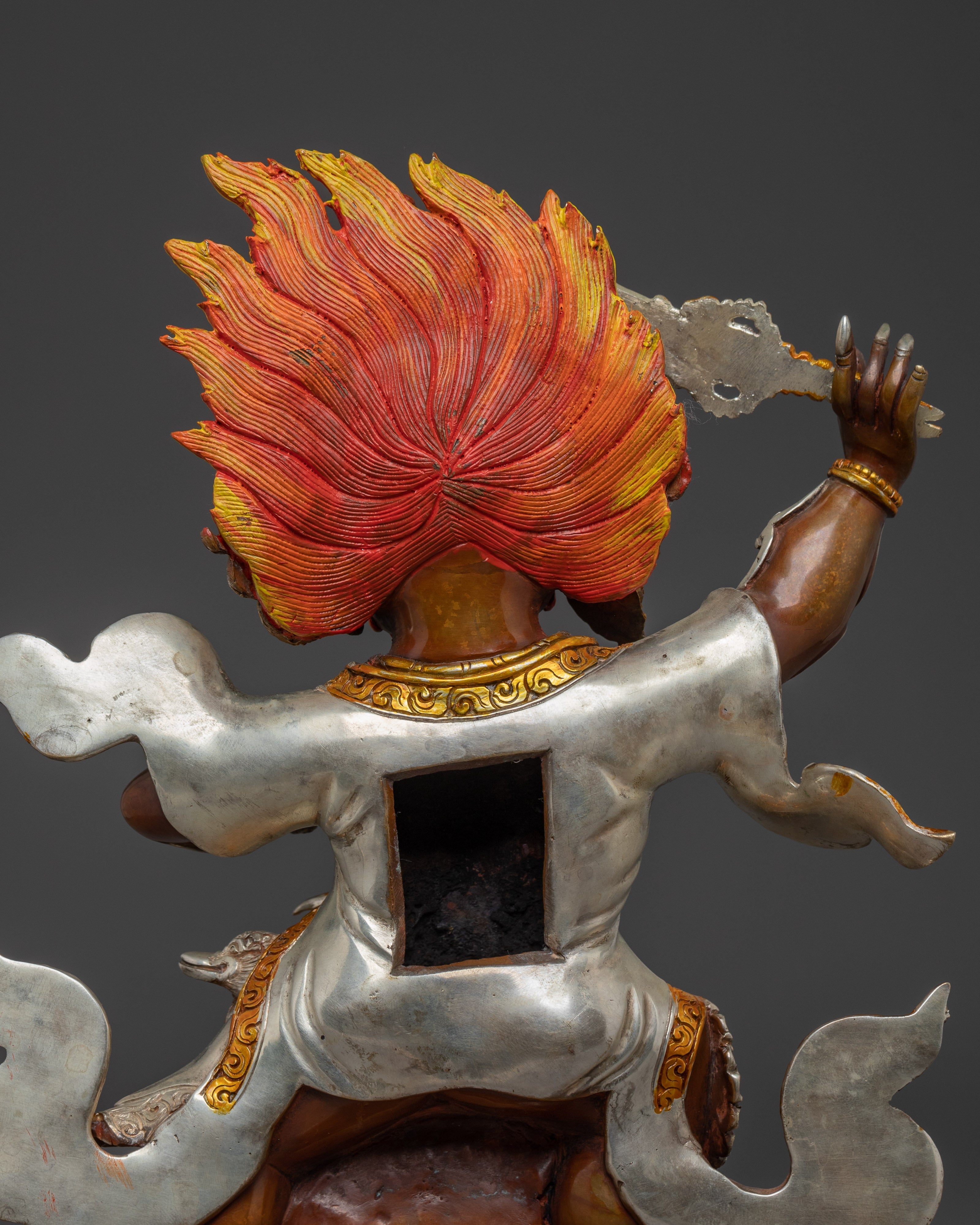 Dharma Guardian Mahakala Bernagchen Statue | Wrathful Protector
