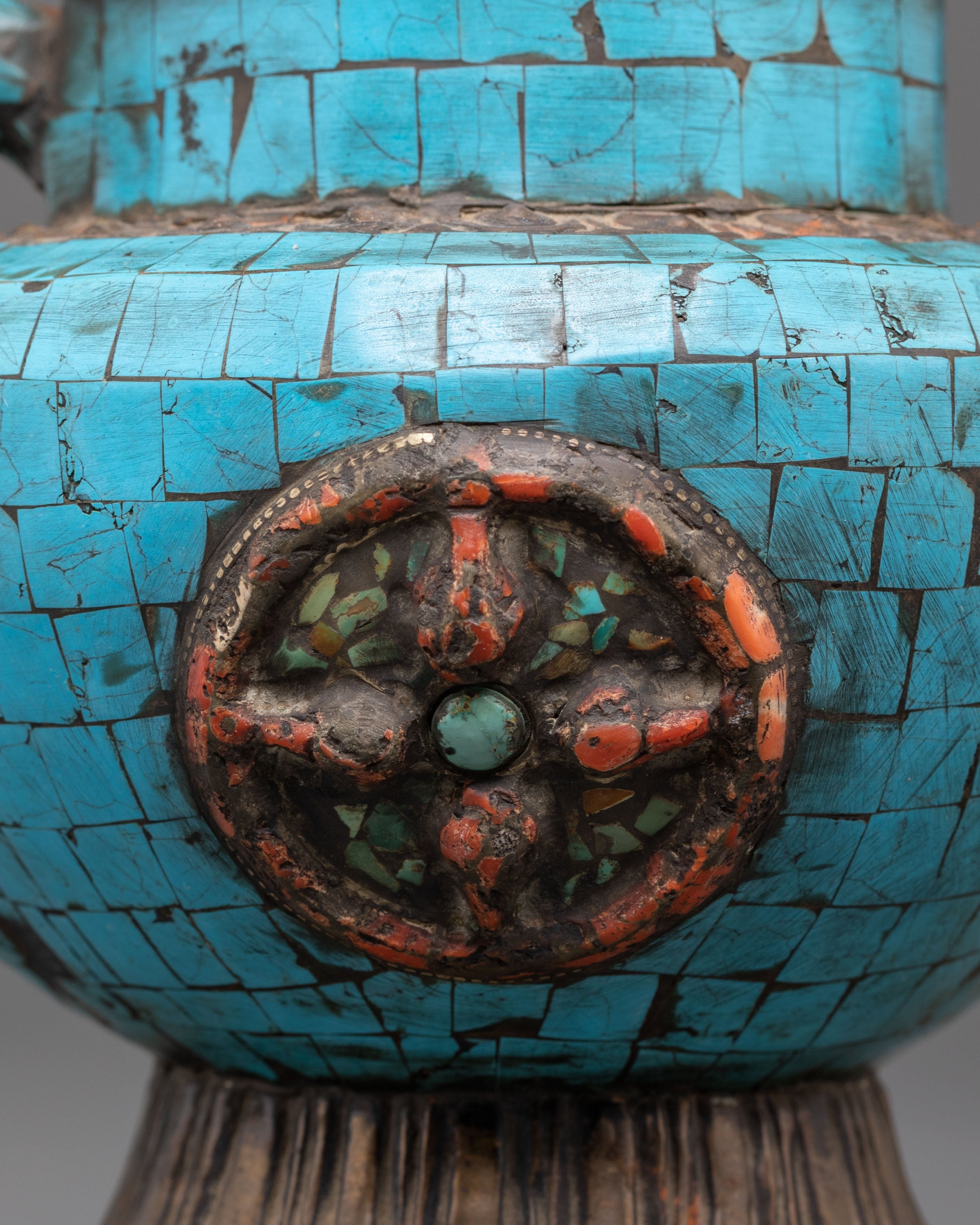 Tibetan Brass Tea Pot | Handcrafted Ritual Tea Pot