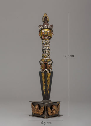 Ritual Dagger Phurba Tibetan Artwork | Energy Cleansing Craftsmanship