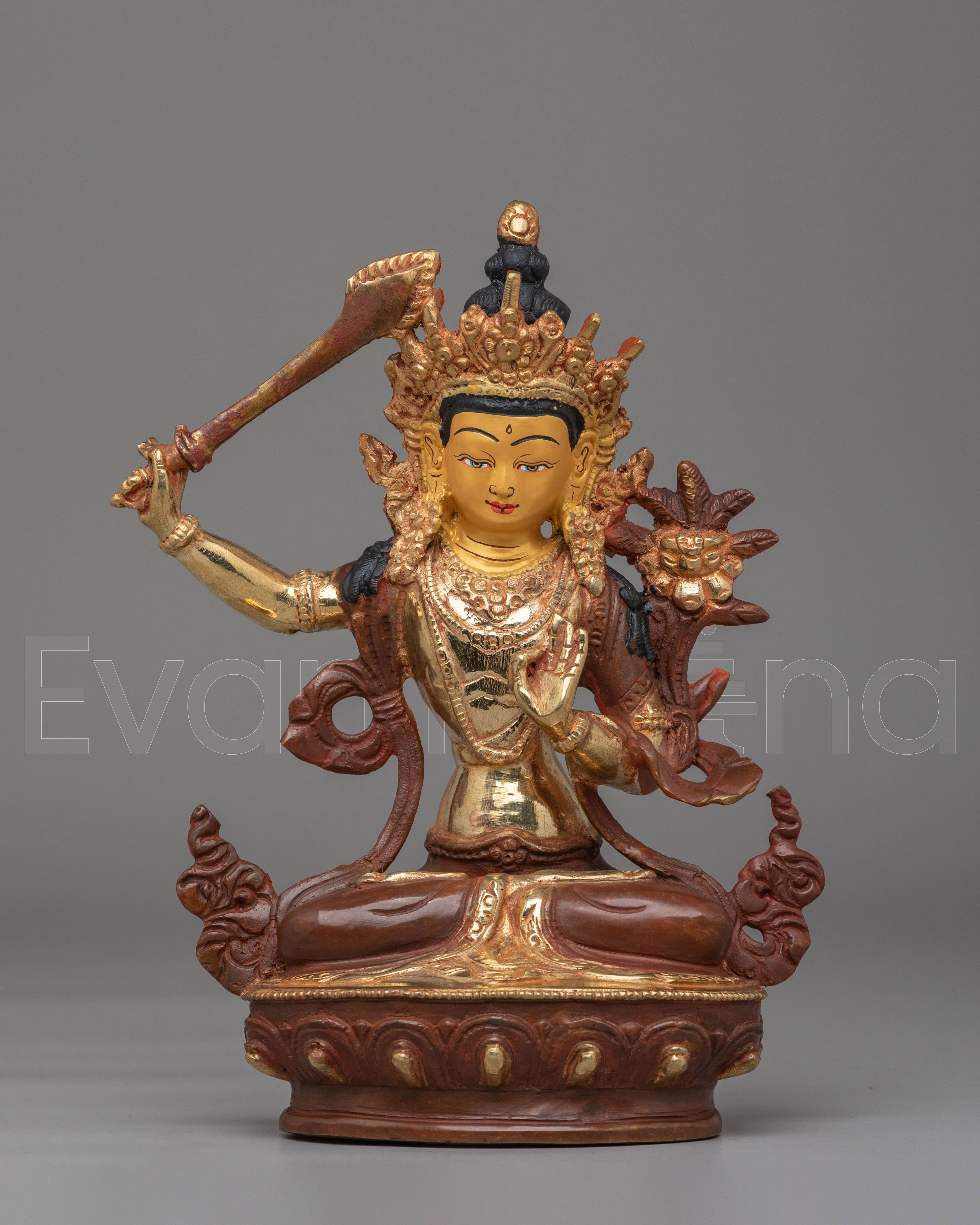 Spiritual Wisdom Deity Manjushri Statue 