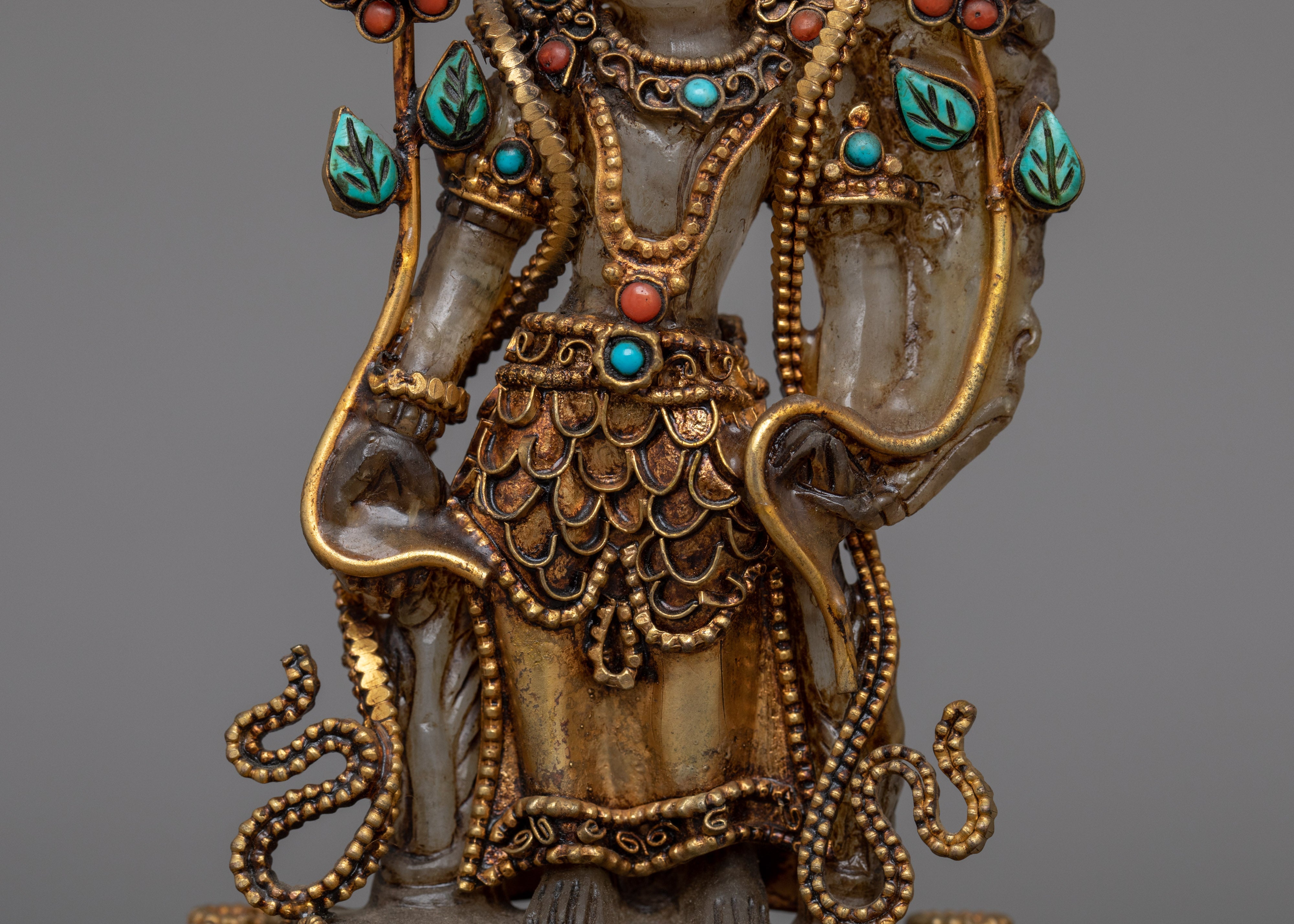 Handcrafted Lord Lokeshwor Figurine | Sacred Guardian of Compassion and Peace