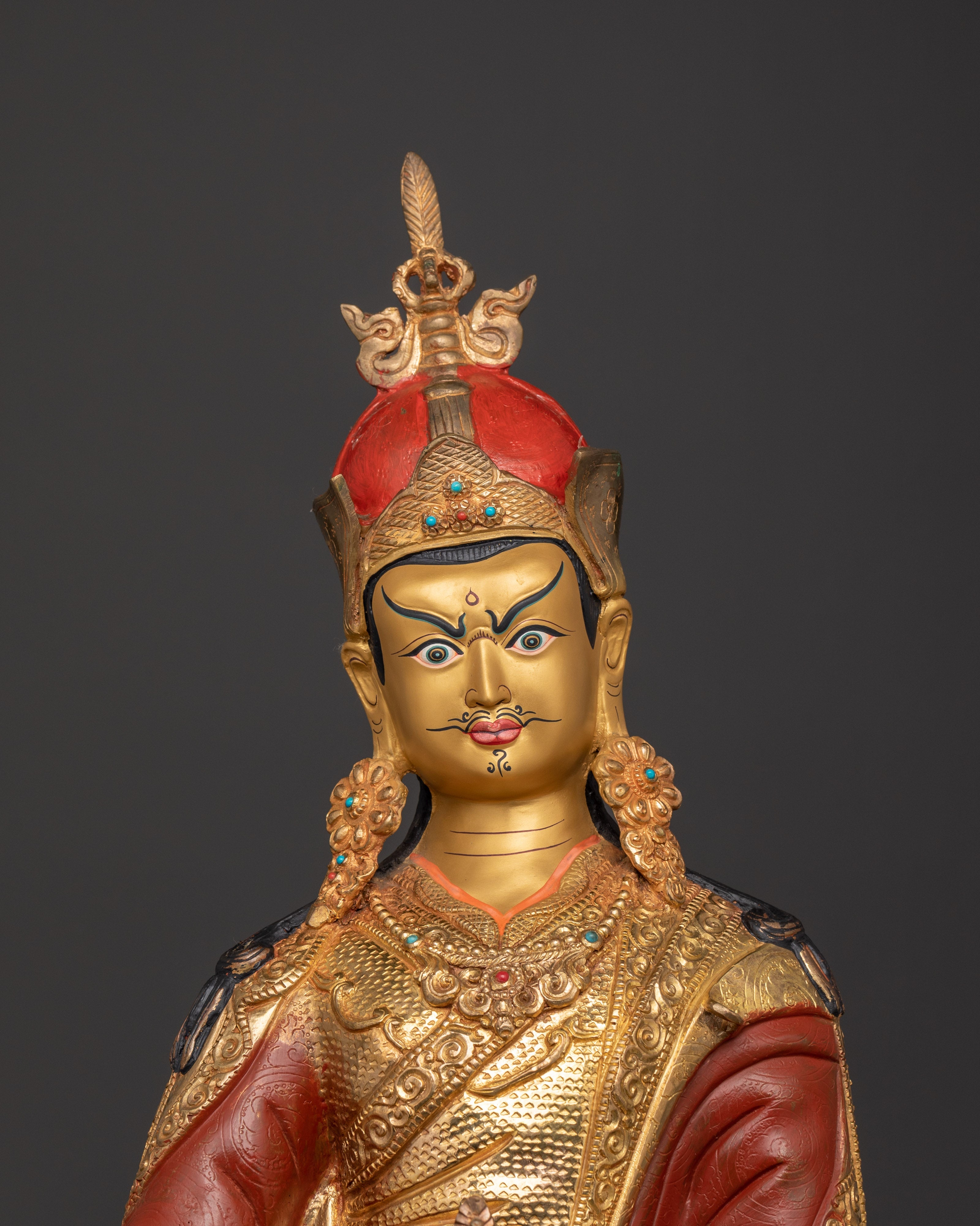 Guru Rinpoche Copper Body Statue | Sacred Padmasambhava Figure
