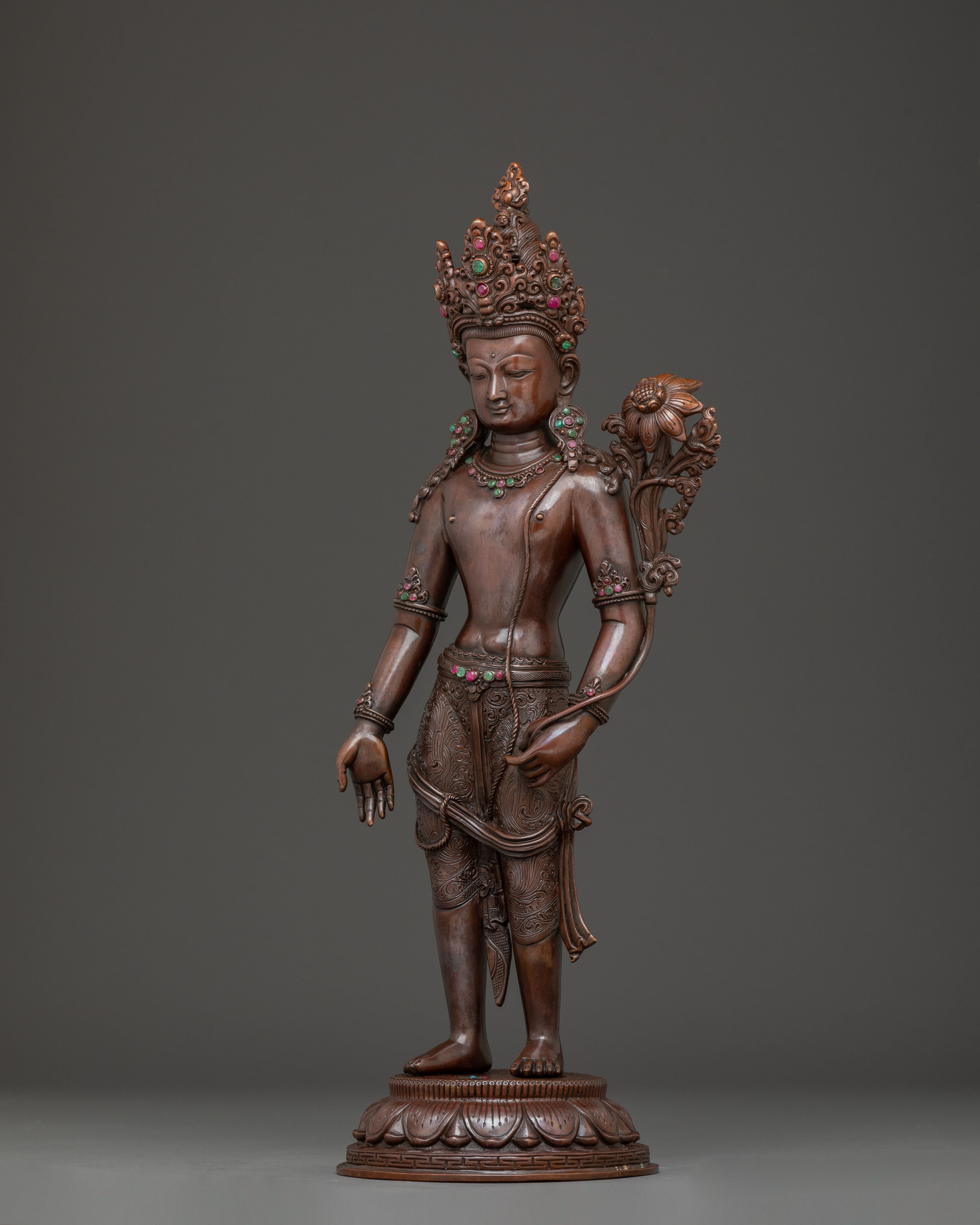 Himalayan Sculpture of Lokeshwor | Symbol of Compassion and  Purity