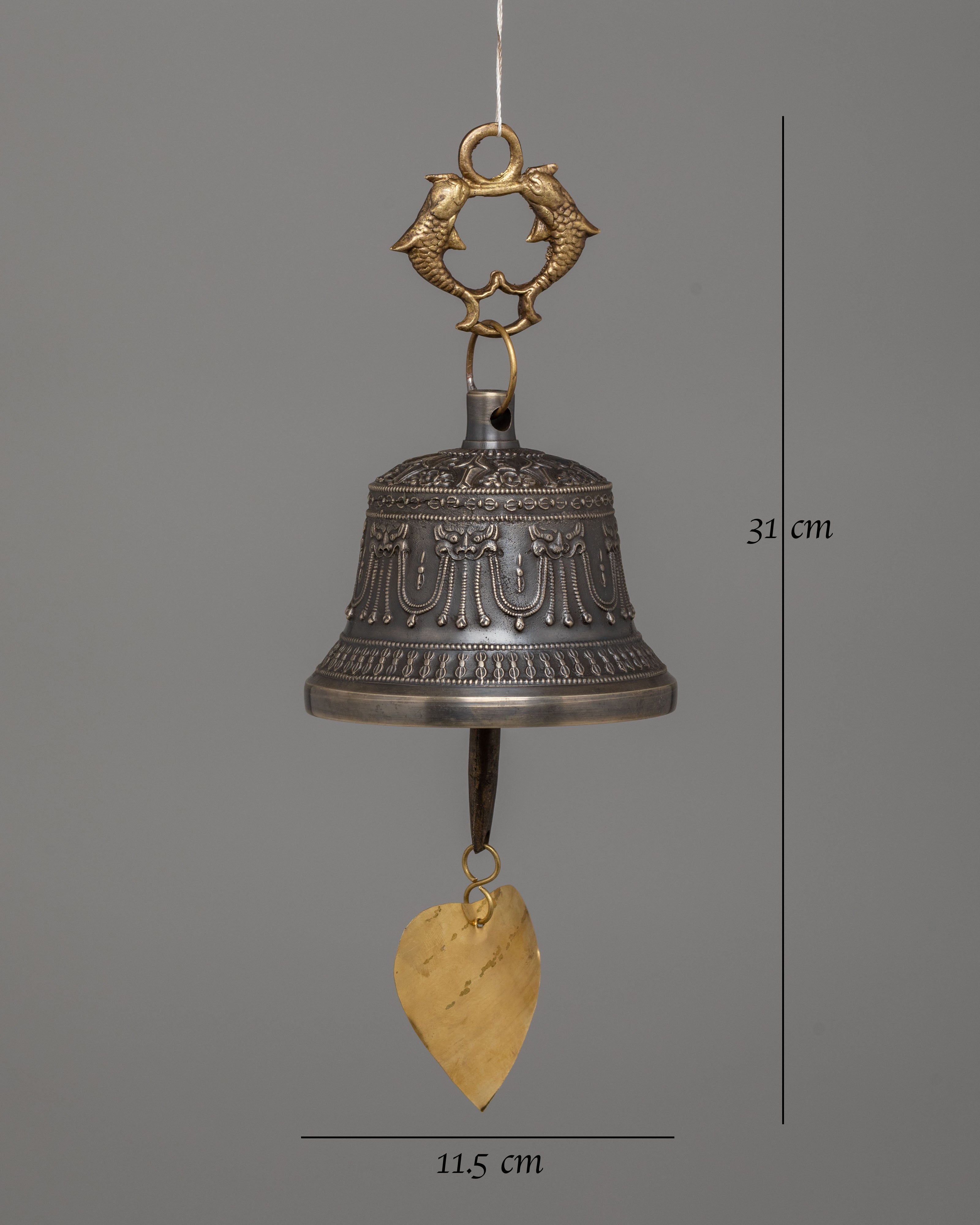 Tibetan Copper Hanging Bell | Traditional Tibetan Art