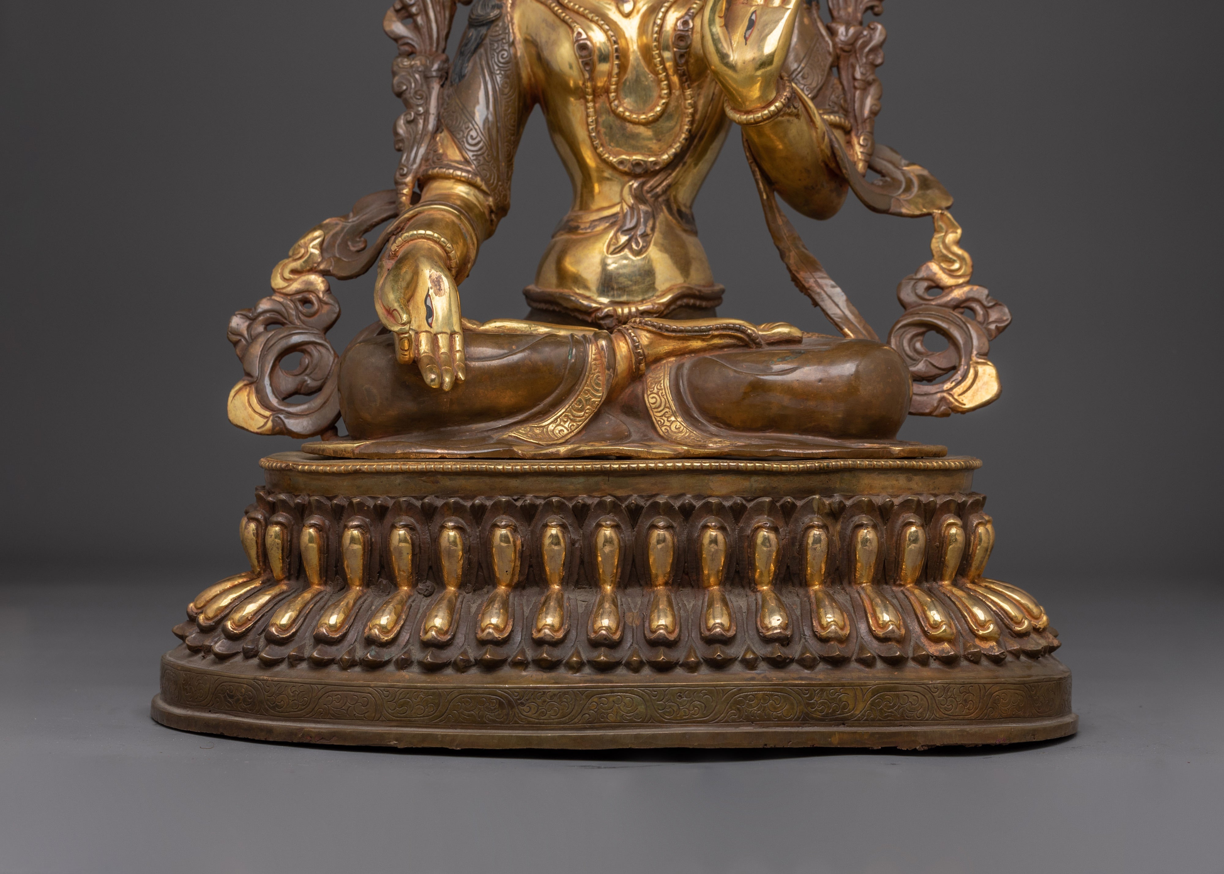 Golden Sita Tara Tibetan Deity Art | White Tara - Healing Deity