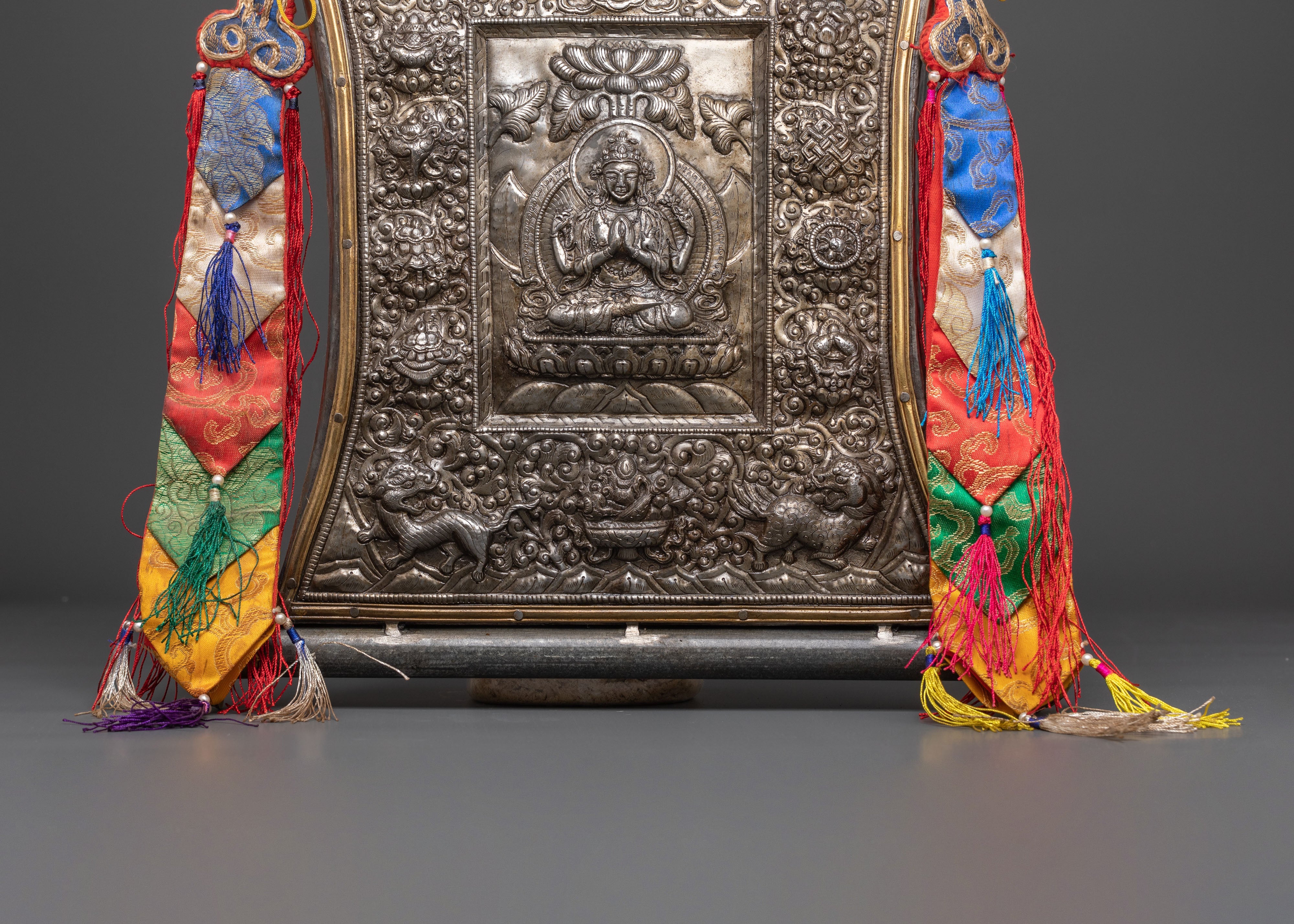 Handmade Chenrezig Wall Hanging | Iron Body with Sacred Motifs