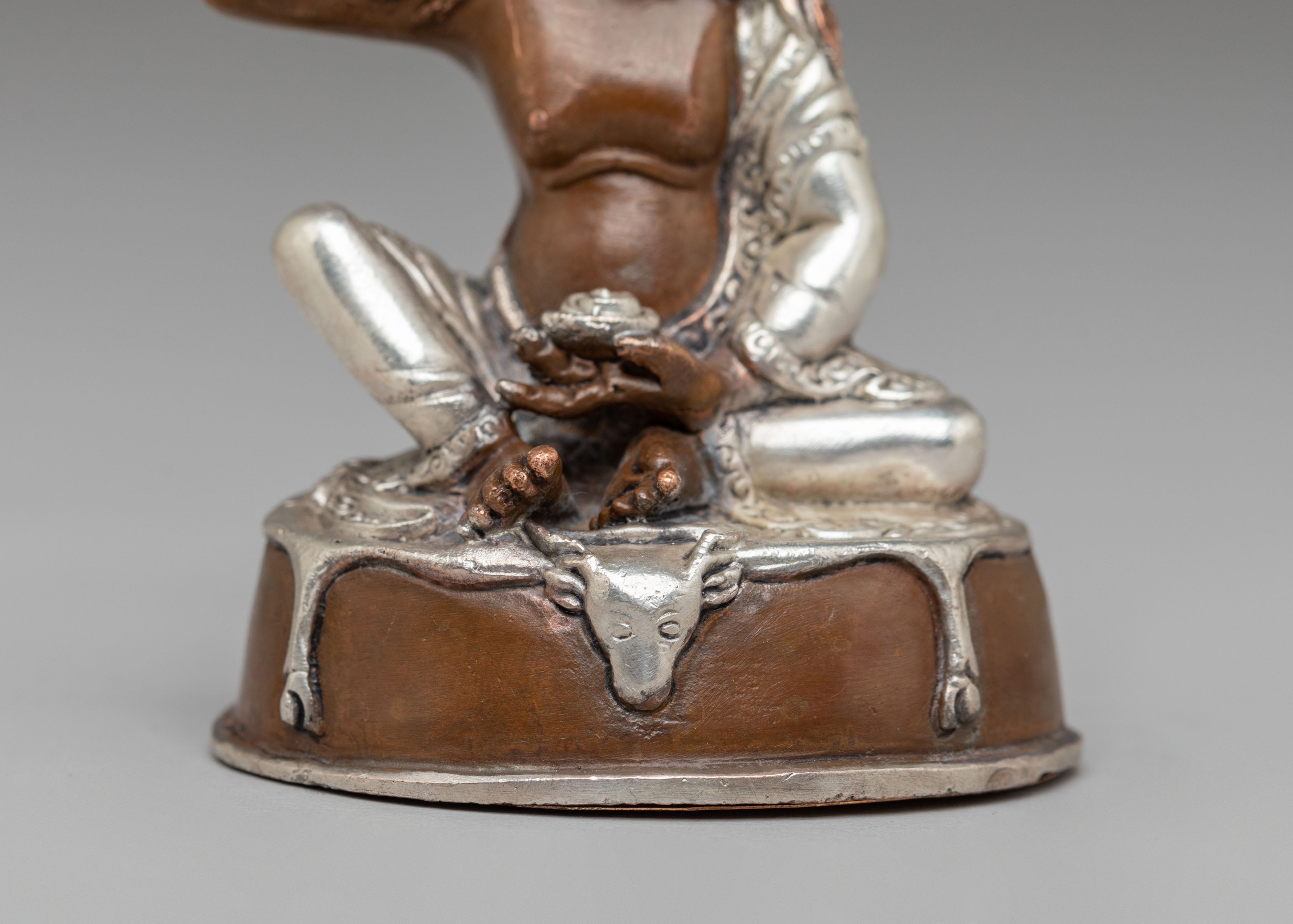 Handcrafted Milarepa Statue | Sacred Tibetan Art for Altar & Meditation