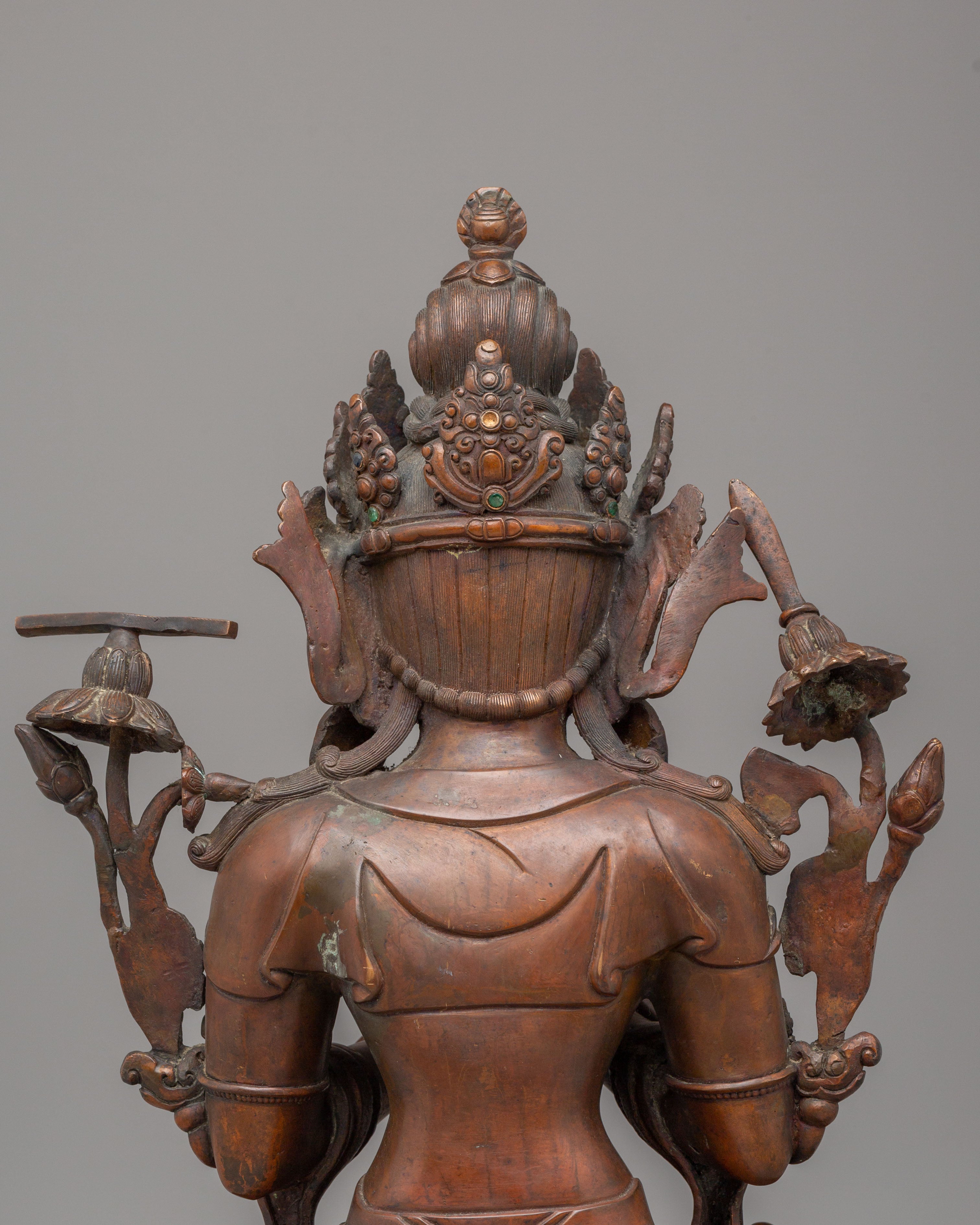 Handcrafted Himalayan Tikshna Manjushri Sculpture | Spiritual Home Decor
