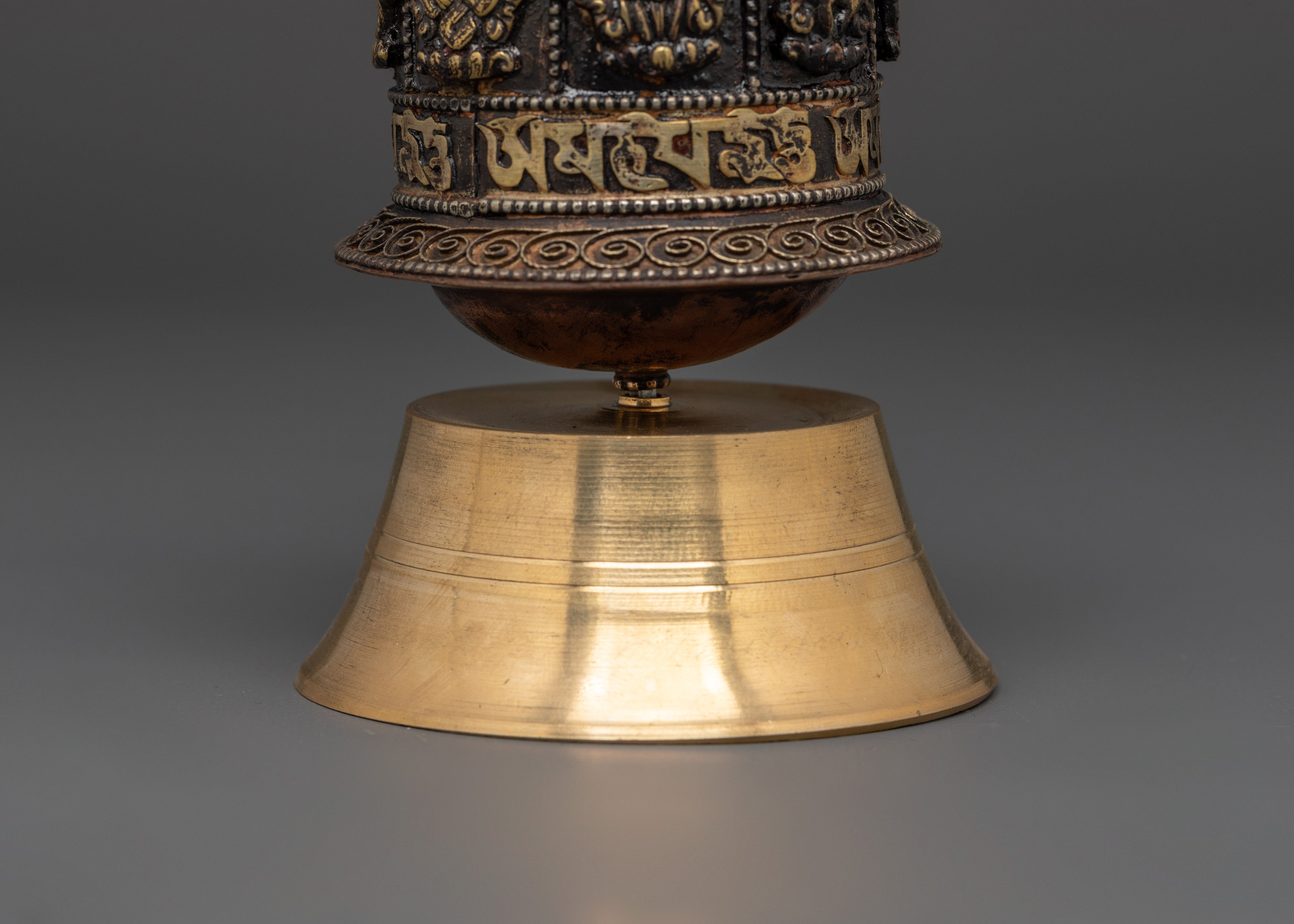 Traditional Himalayan Prayer Wheel | Eight Auspicious Symbols Wheel