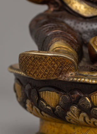 Guru Rinpoche Tantric Master Statue | Sacred Tibetan Buddhist Figurine