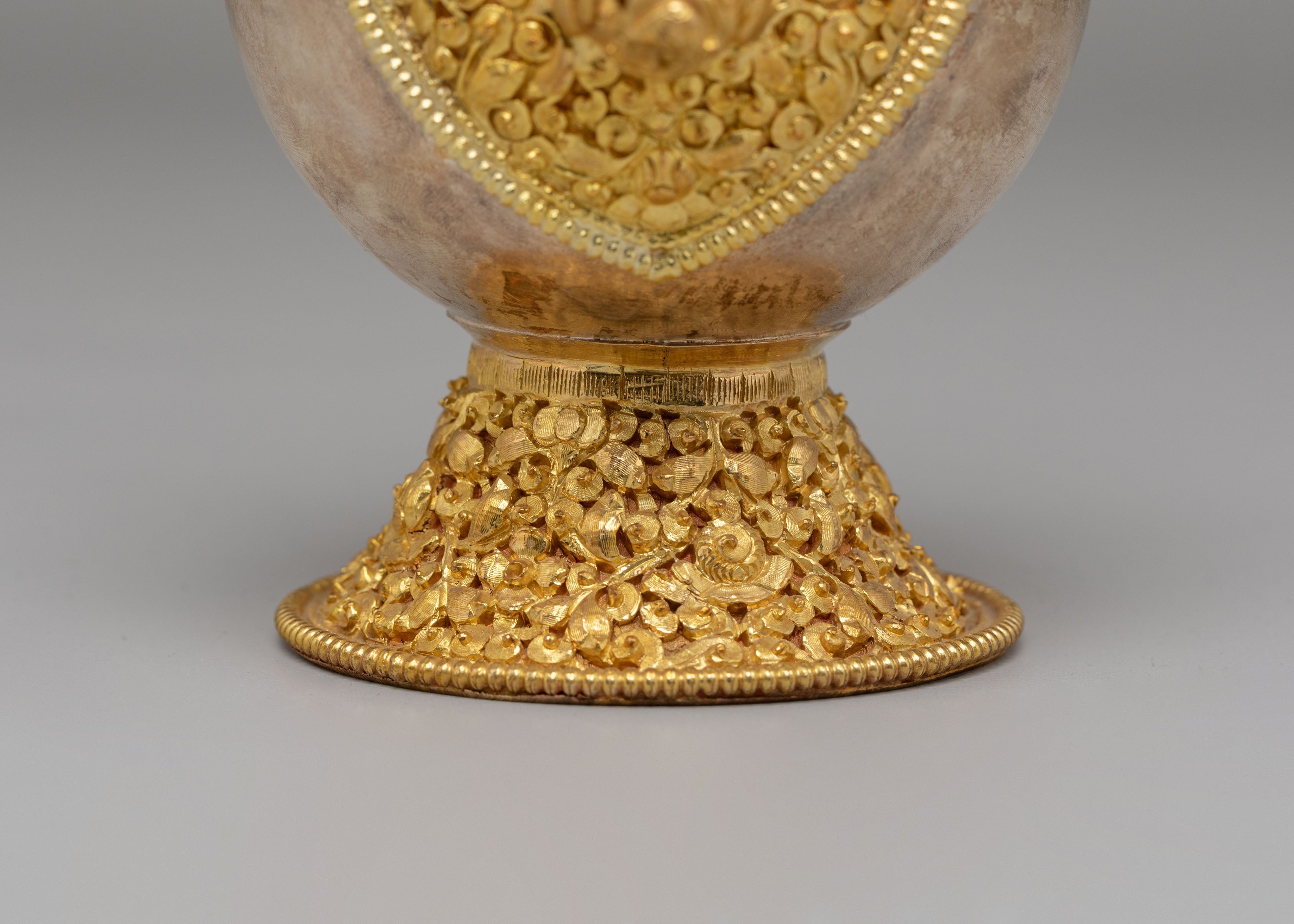 Spiritual Handcrafted Ritual Bhumba Set | Gold and Silver Plated Bhumba