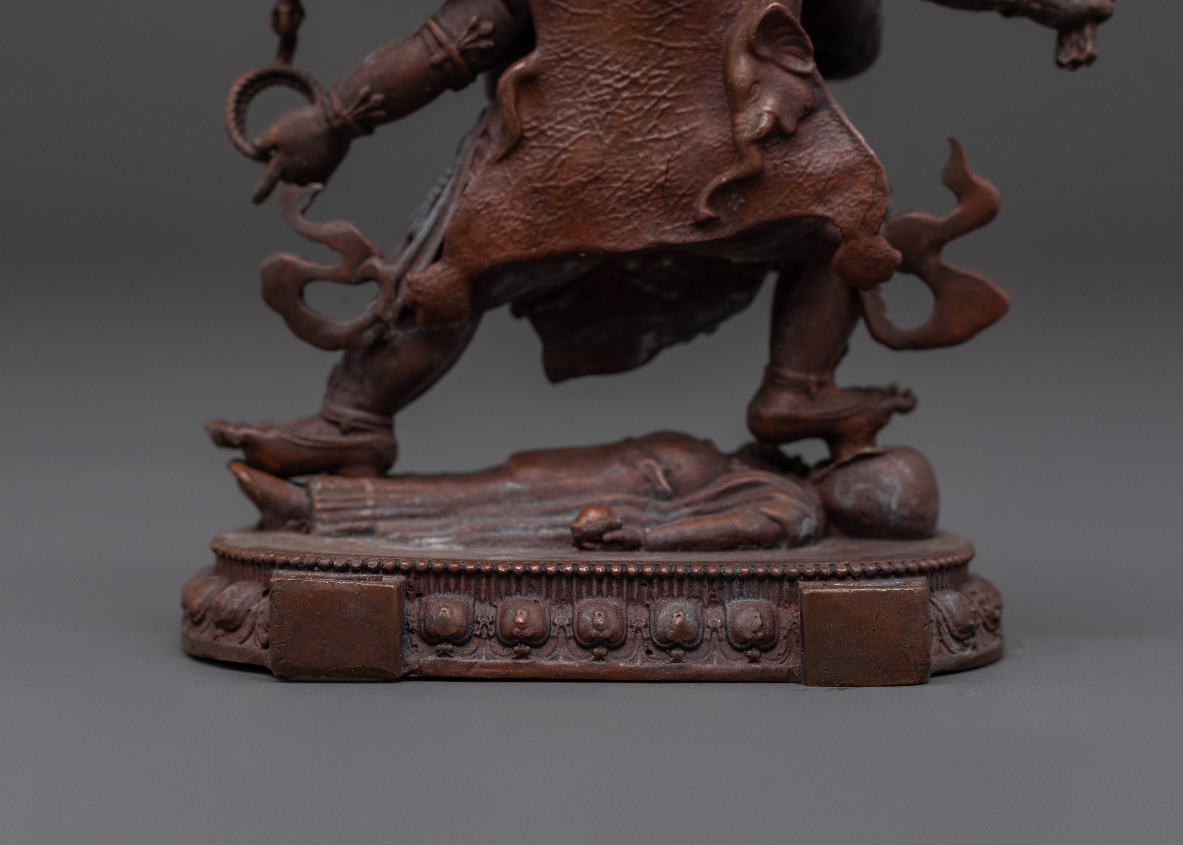 The Wrathful Six Armed Mahakala Statue | Symbol of Protection