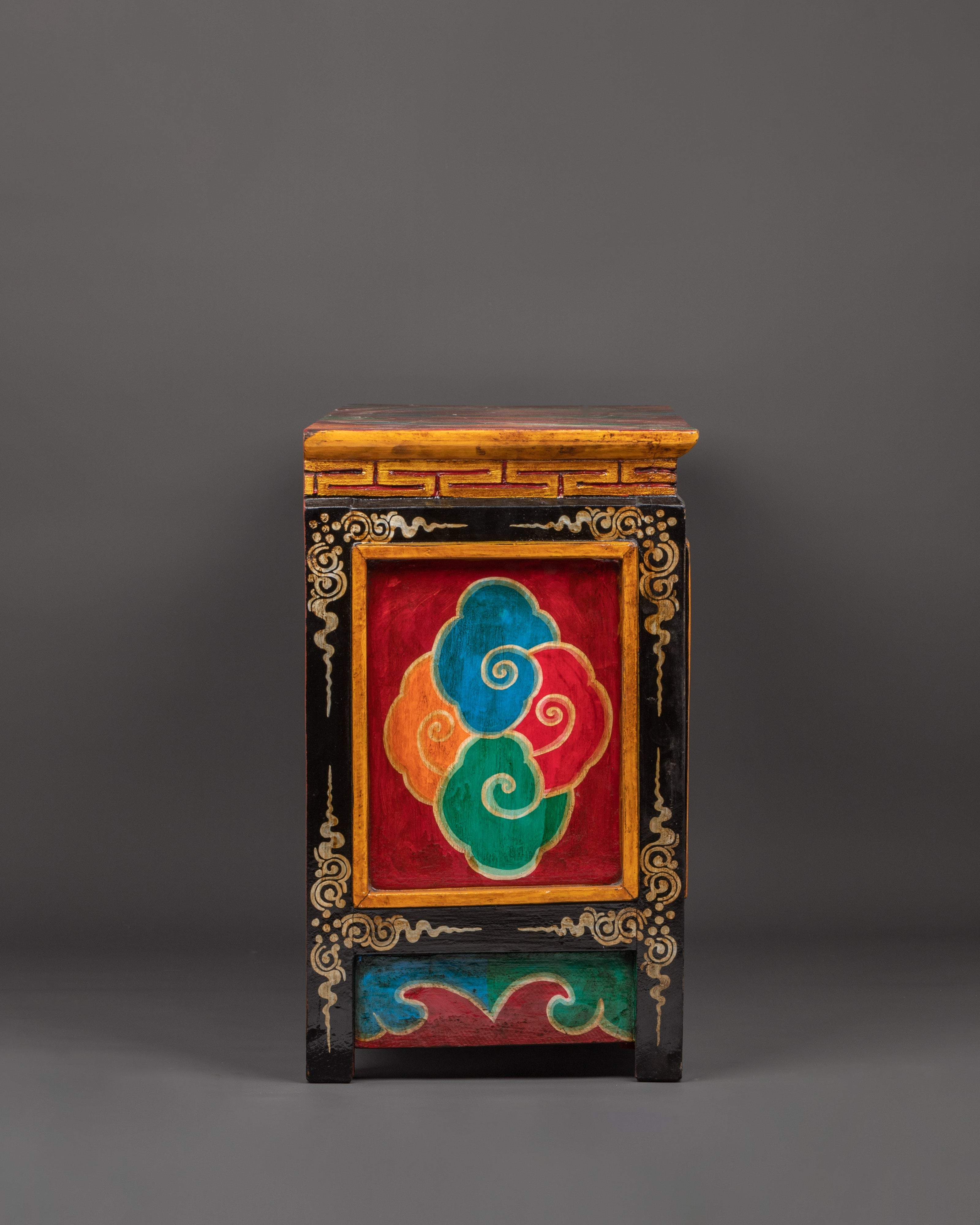 Tibetan Cabinet with Door | Buddhist Altar Storage