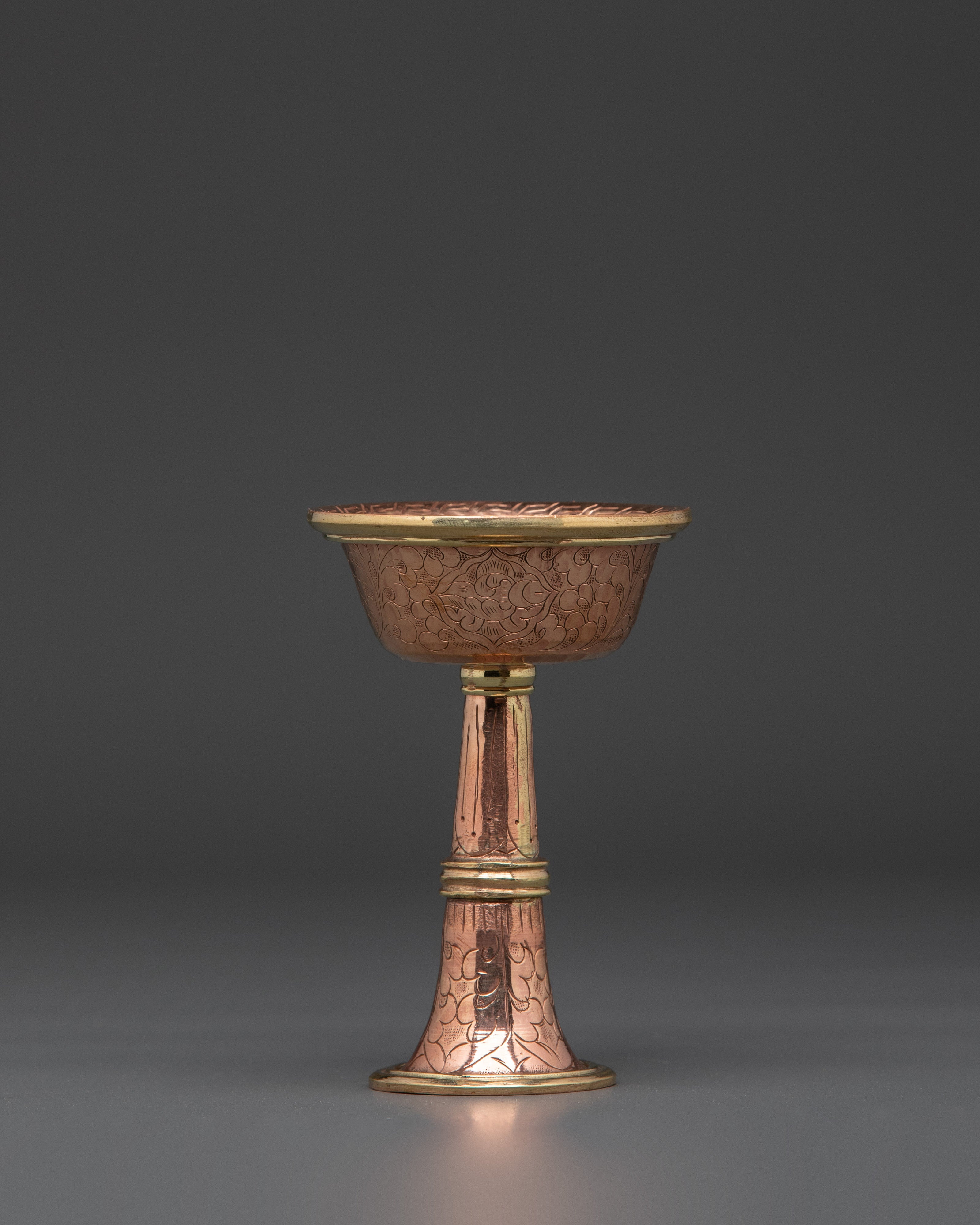 Traditional Serkyem Ritual Set | Brass and Bronze Buddhist Offering Vessel