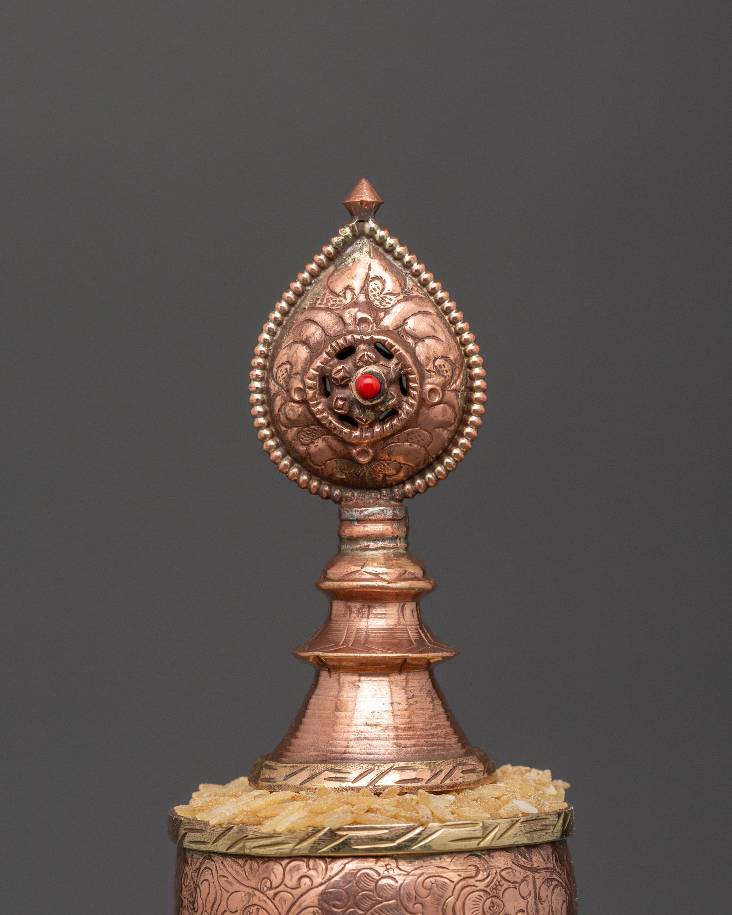 Copper Mandala Ritual Offering Set | Tibetan Buddhist Ceremonial Offering Set