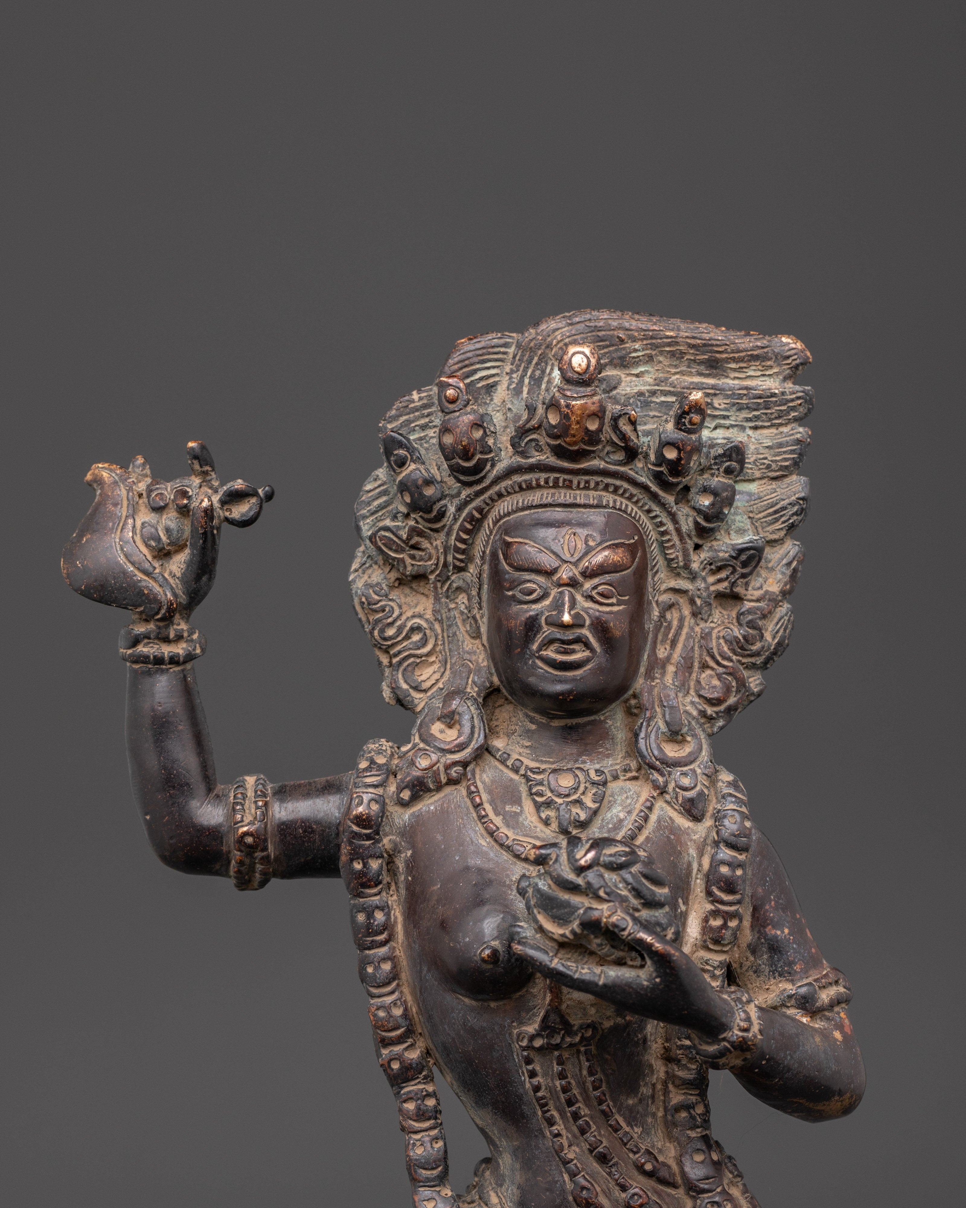 Copper Dorje Phagmo | Tibetan Dakini Deity Statue