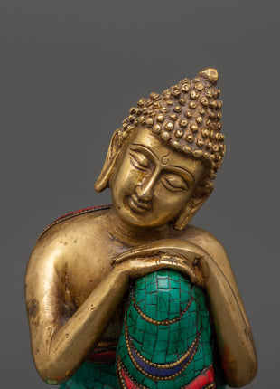 Peaceful Buddha Brass Statue | Handcrafted Meditation Decor