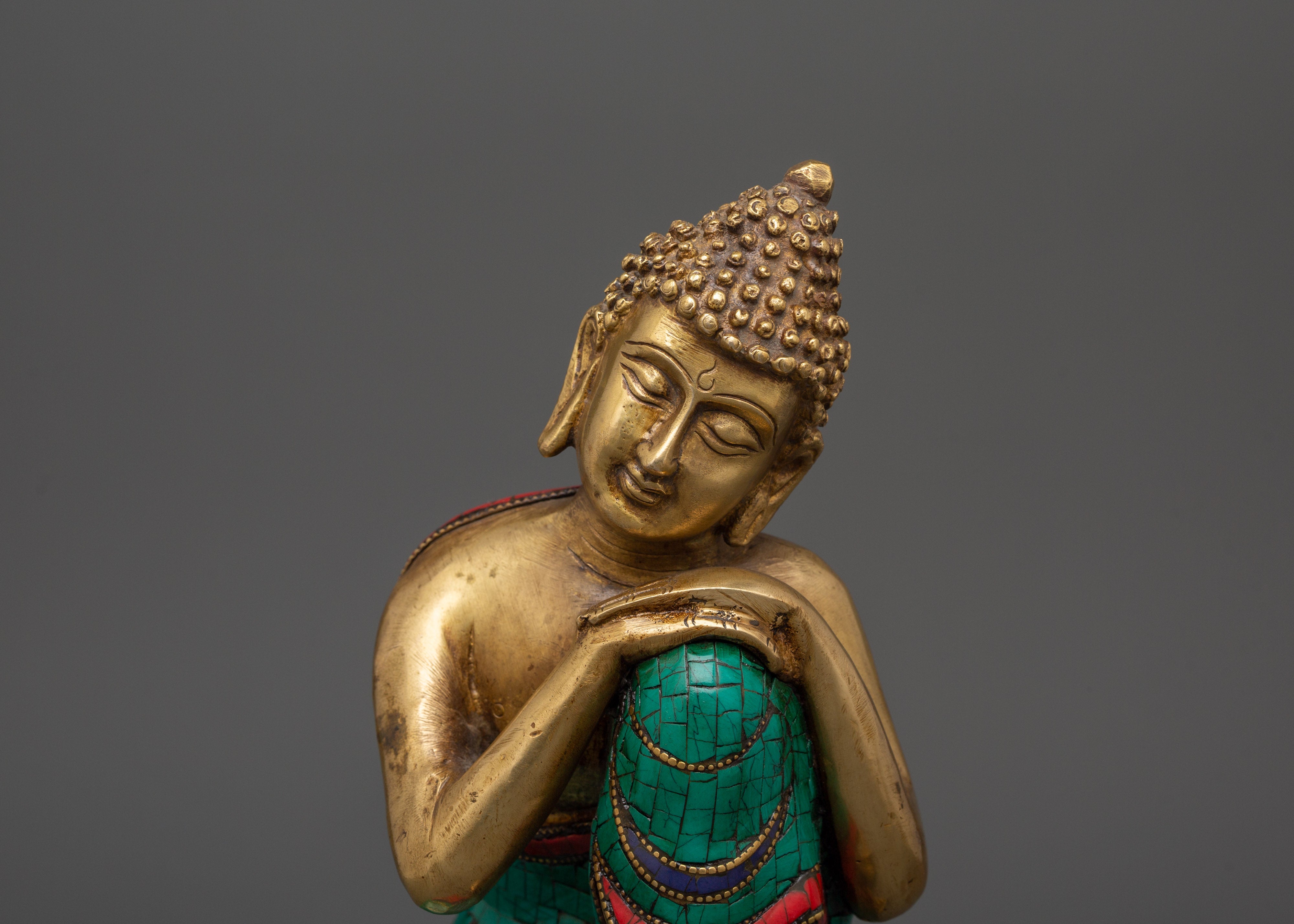 Peaceful Buddha Brass Statue | Handcrafted Meditation Decor