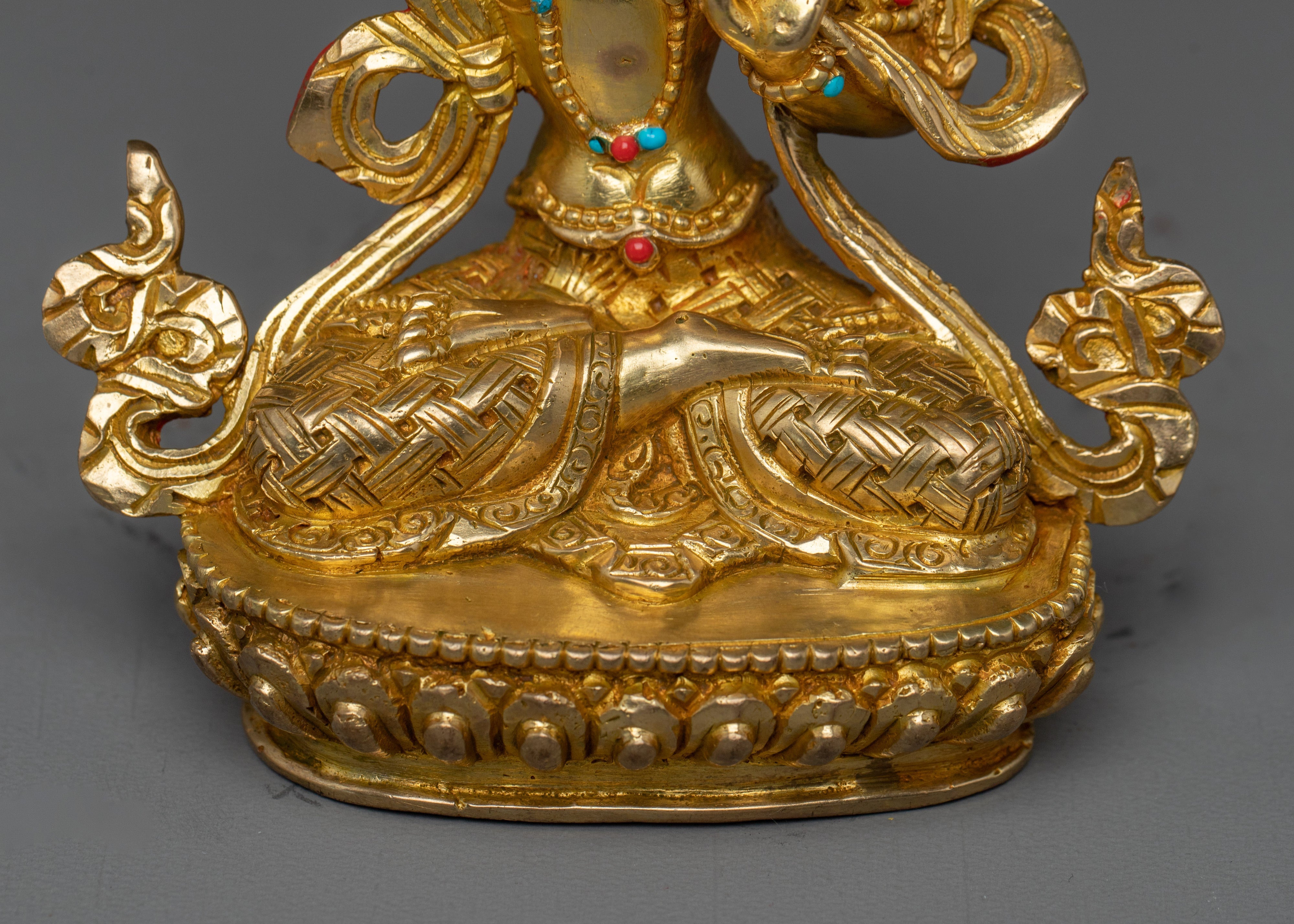 Golden Bodhisattva Statue Set | Tibetan Buddhism Five Enlightened  Beings