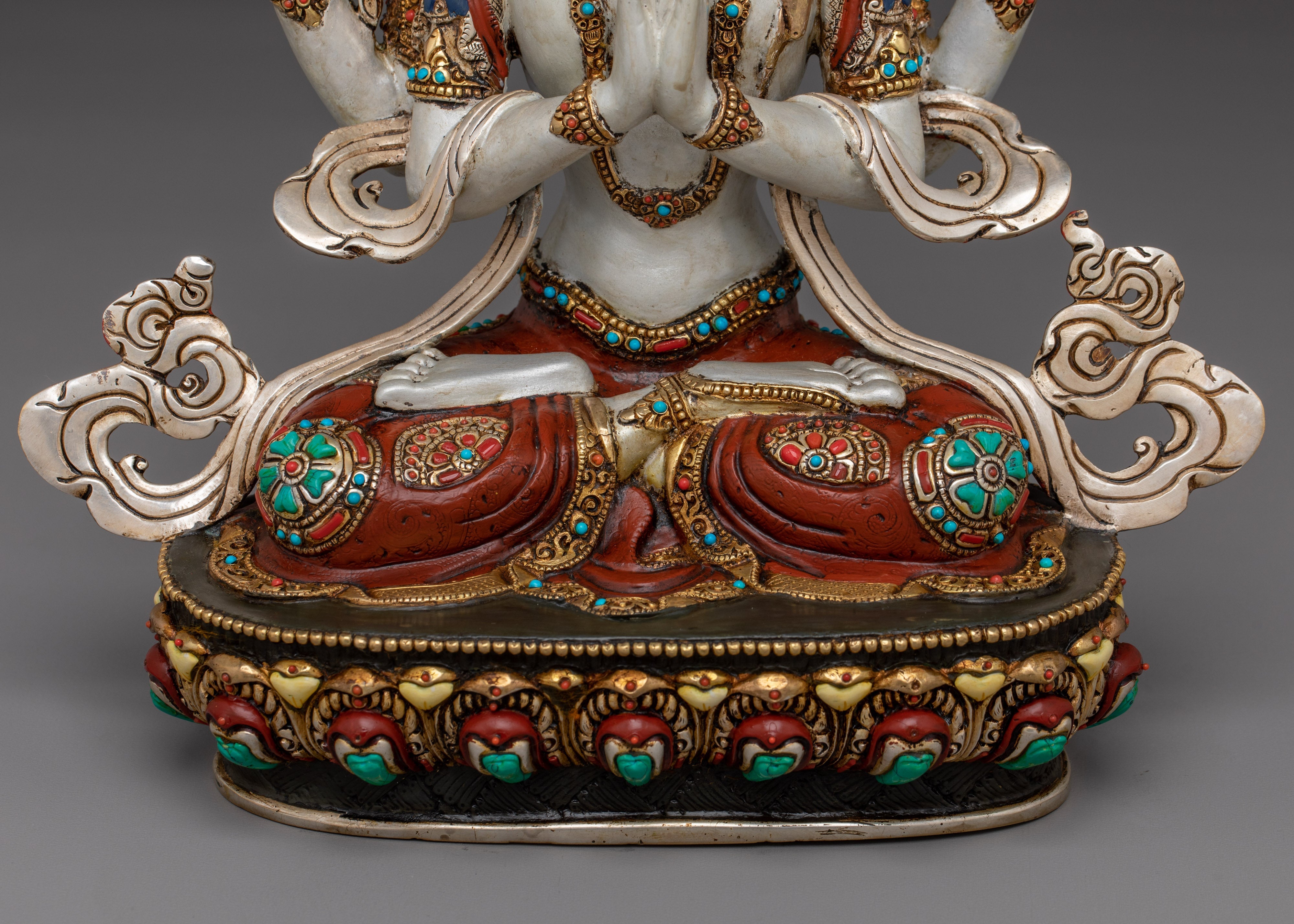 Colorful Chenrezig Statue | Embodiment of Compassion