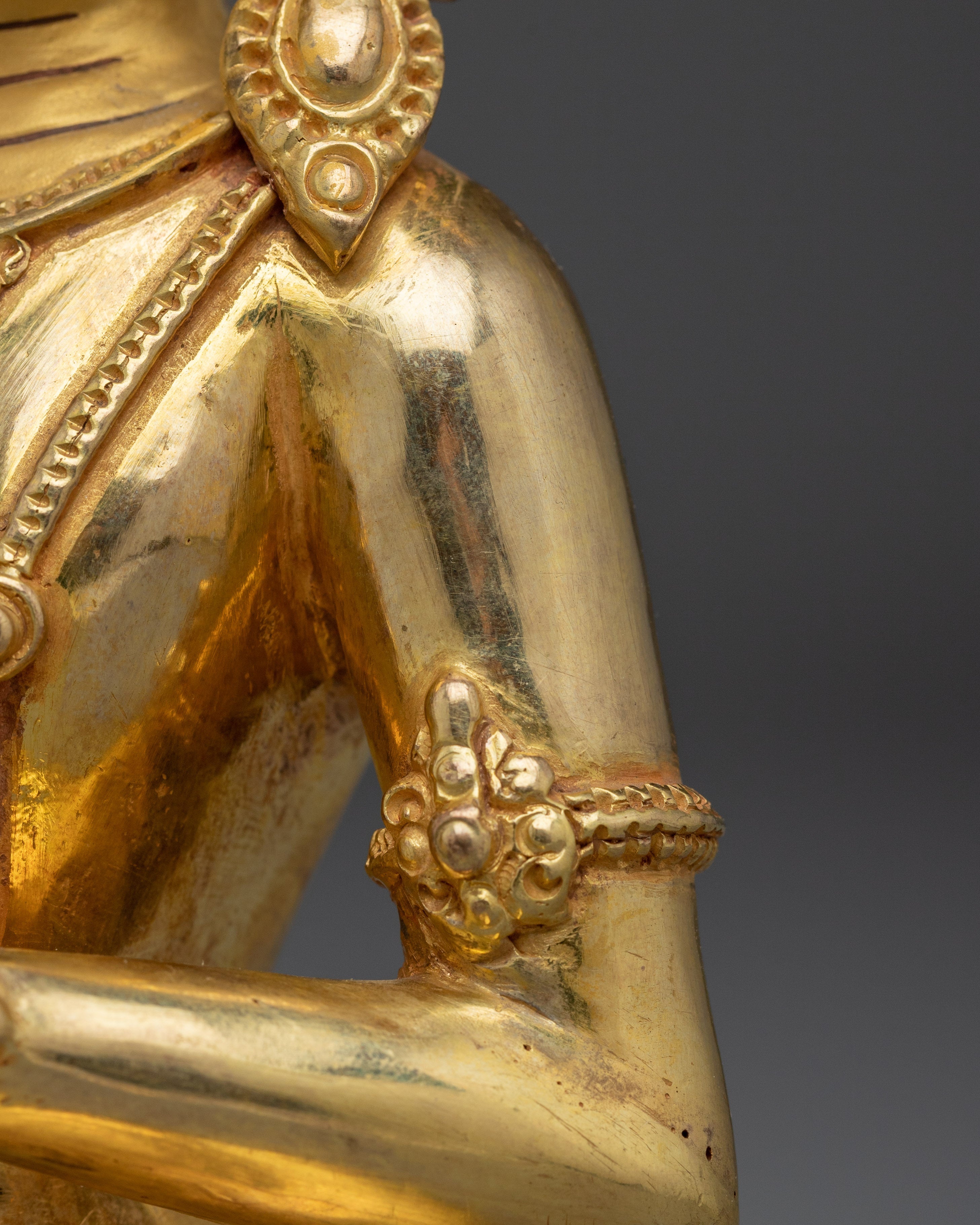 Golden Cosmic Buddha Vairocana Statue |  Buddhist Spiritual Artwork