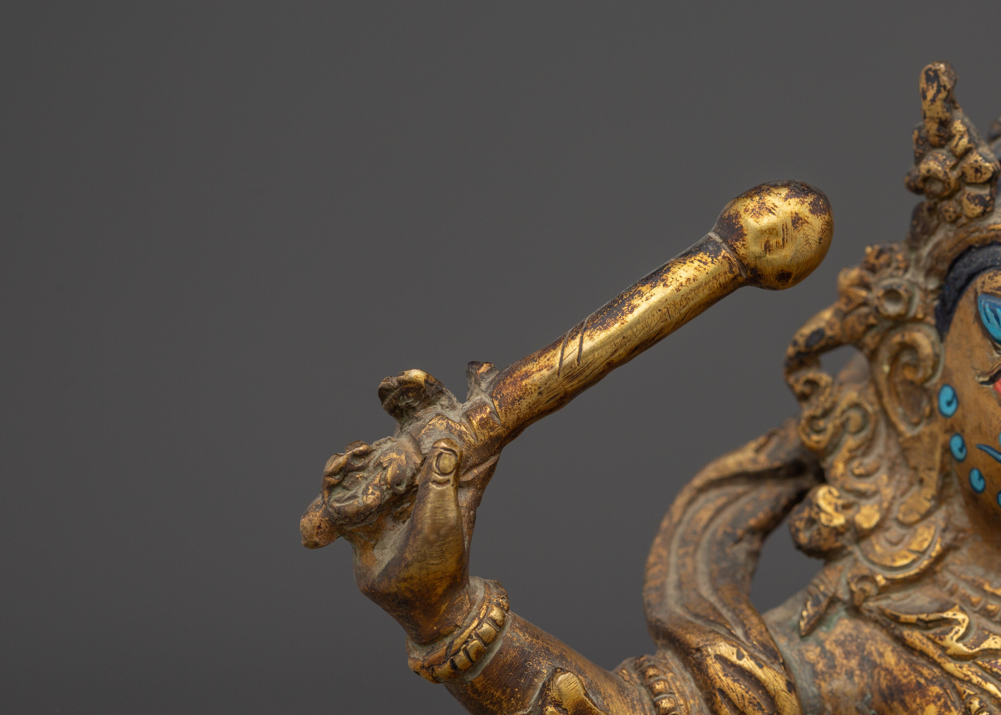 Virulhaka Copper Statue | Heavenly King of the South