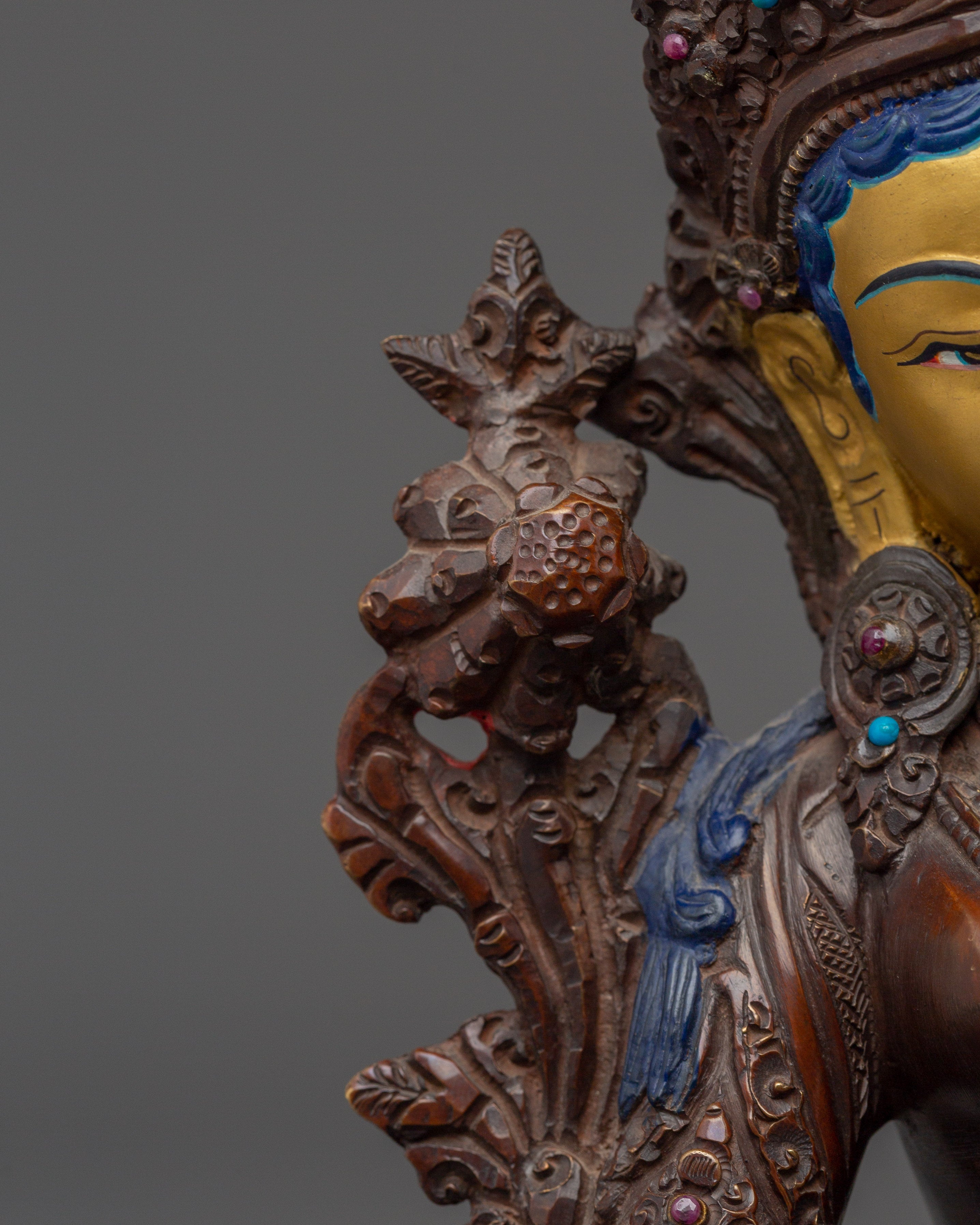 Tibetan Buddhist Deity Green Tara Statue | Goddess of Compassion and Protection