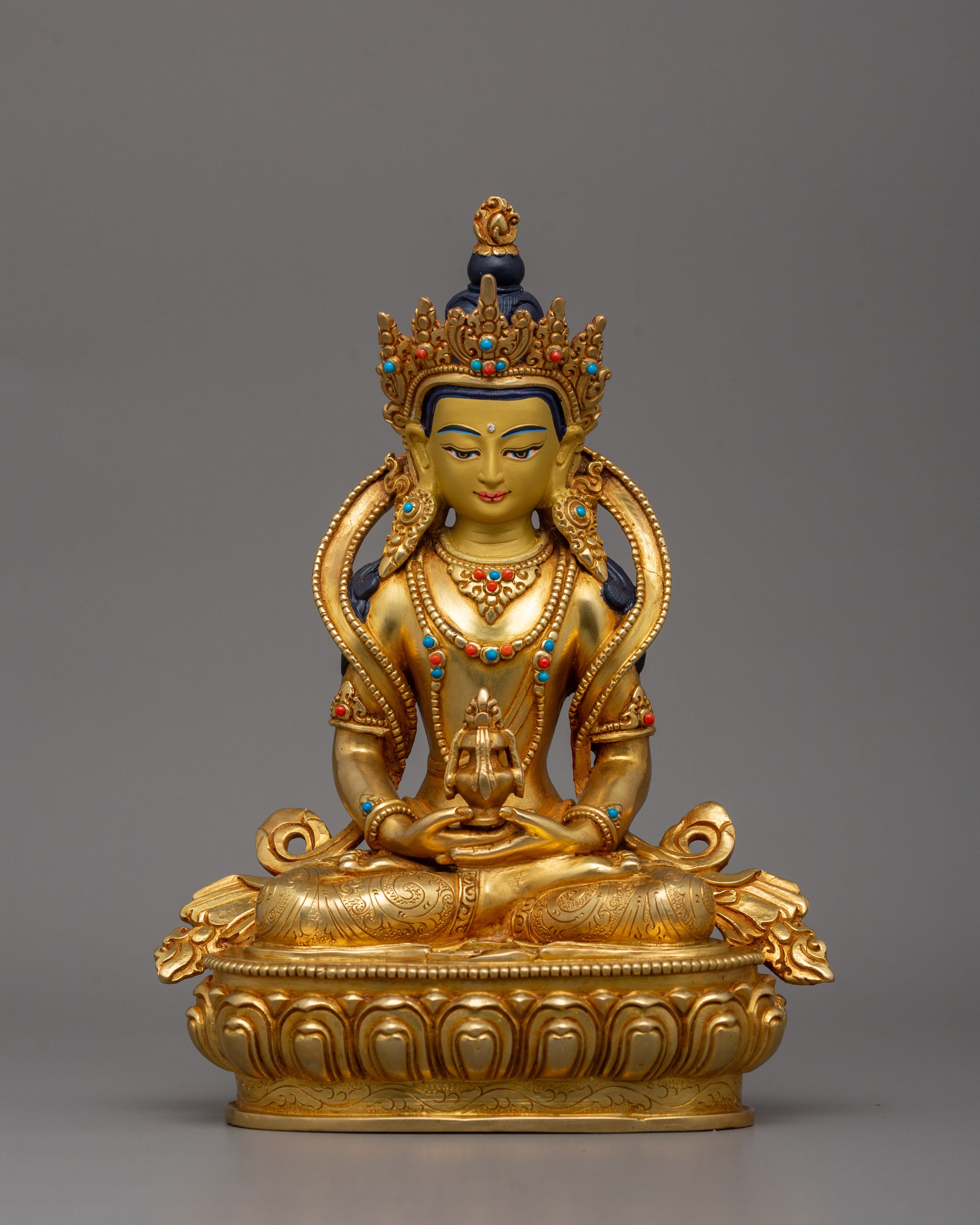 handmade-statue-of-tibetan-deity-amitayus