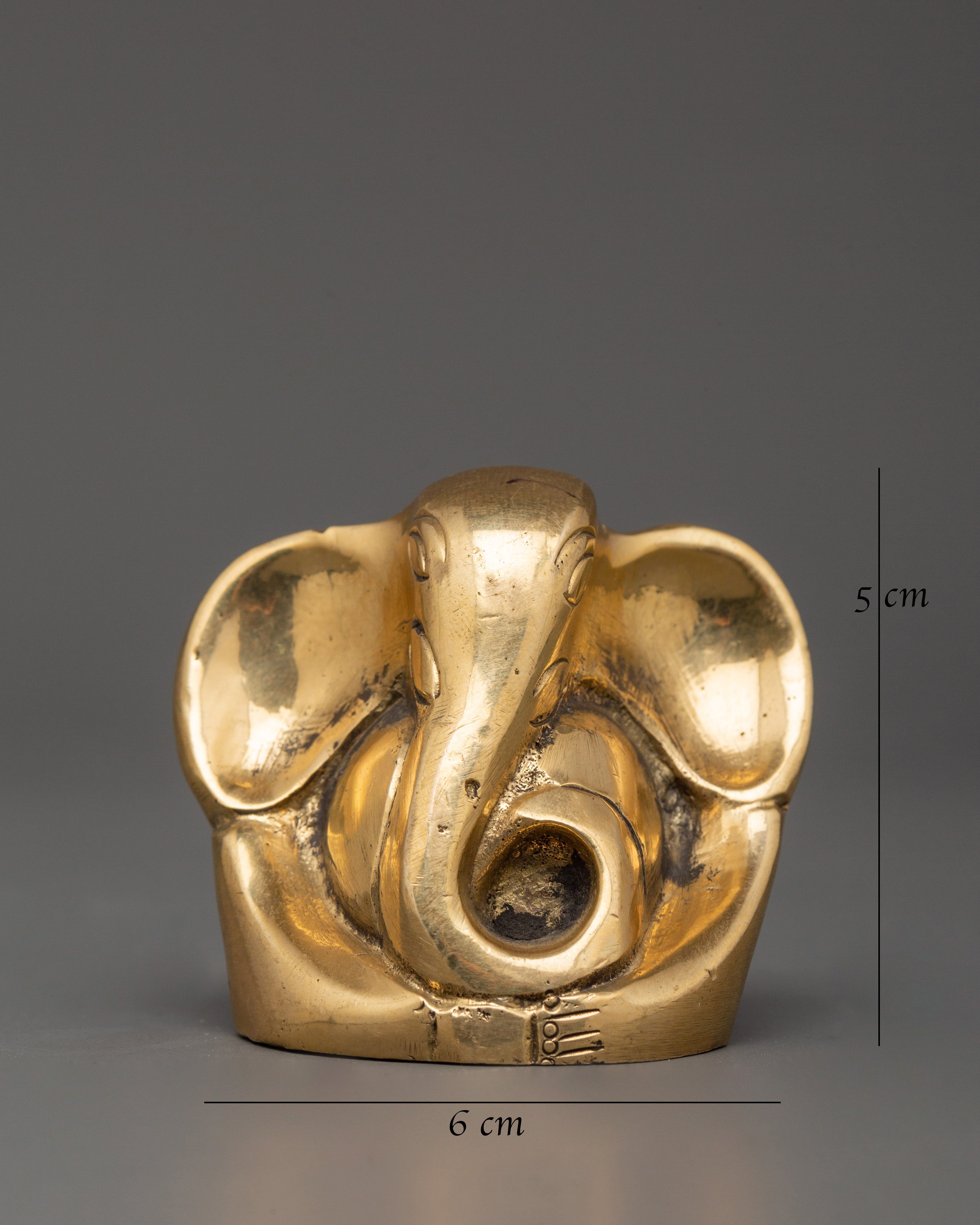 Hindu Elephant God Idol | Brass Ganesha Statue, Spiritual Sculpture