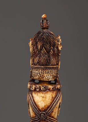 Wrathful Deity Phurba - Yak Bone Ritual Dagger