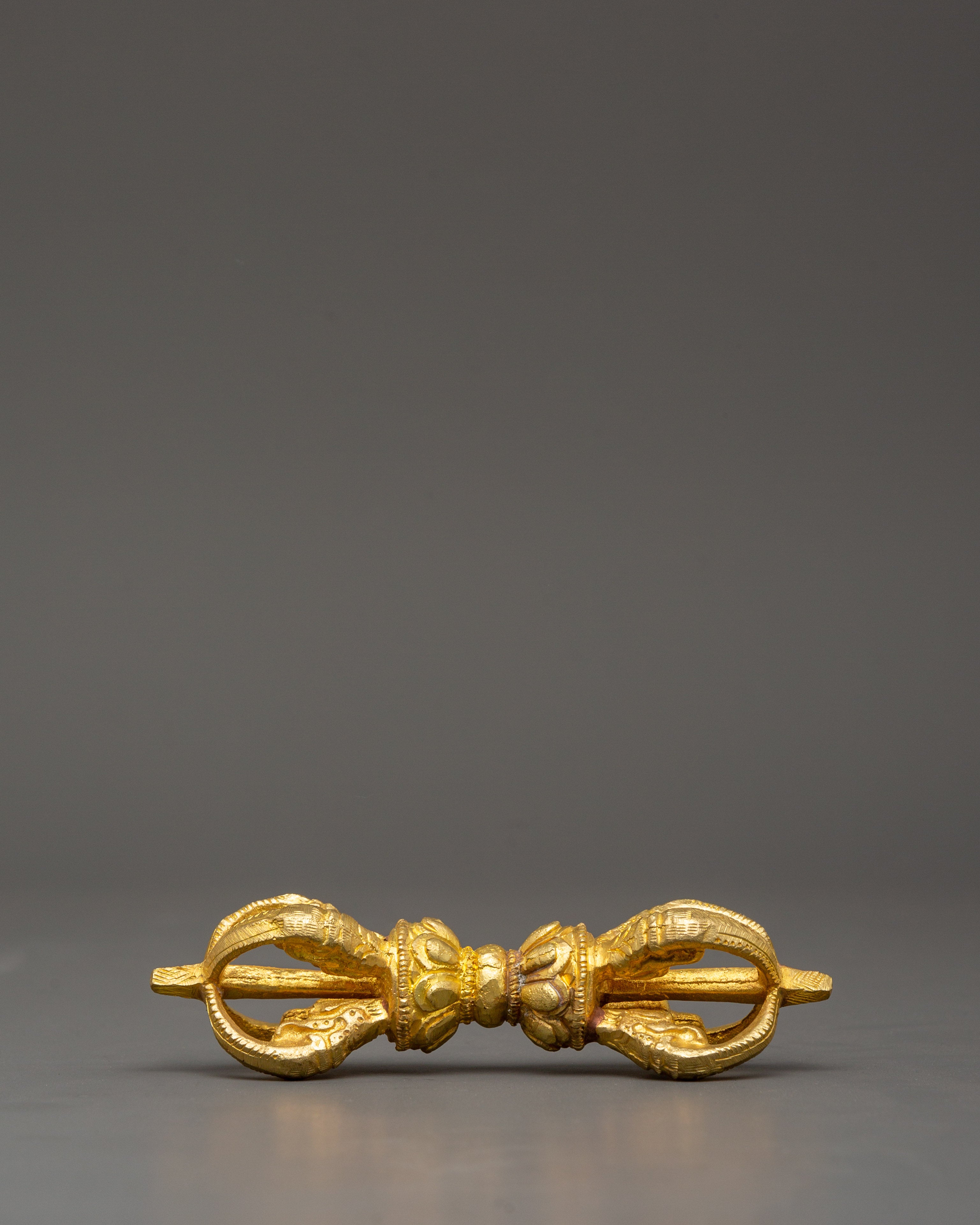 Handcrafted Meditation Bell and Vajra Set | Brass and Bronze Ritual Tools