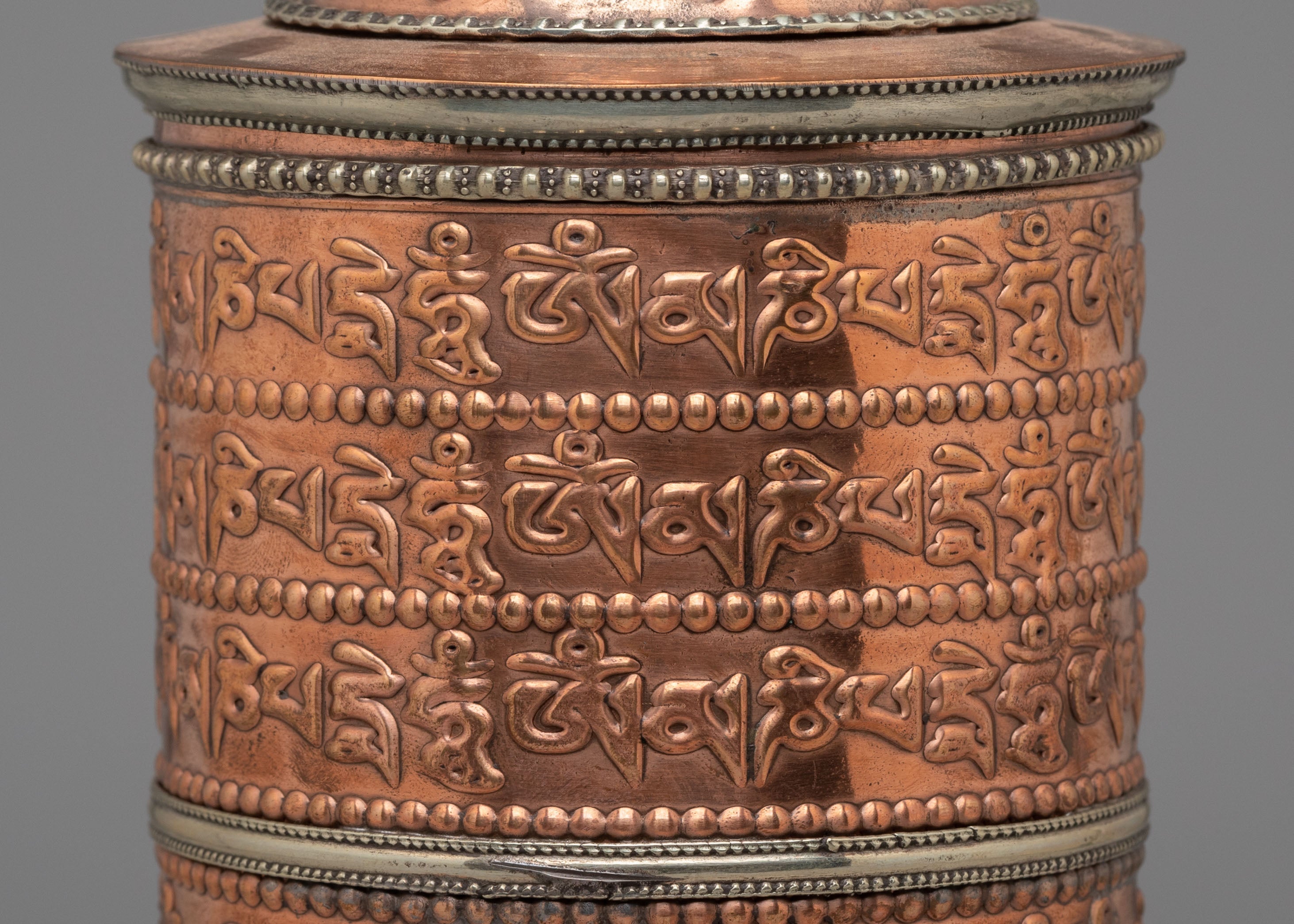 Traditional Altar Mantra Prayer Wheel | Spiritual Home Decor