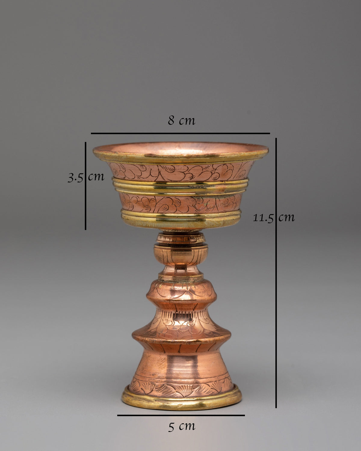 Himalayan Meditation Butter Lamp | Tibetan Buddhist Offering Vessel