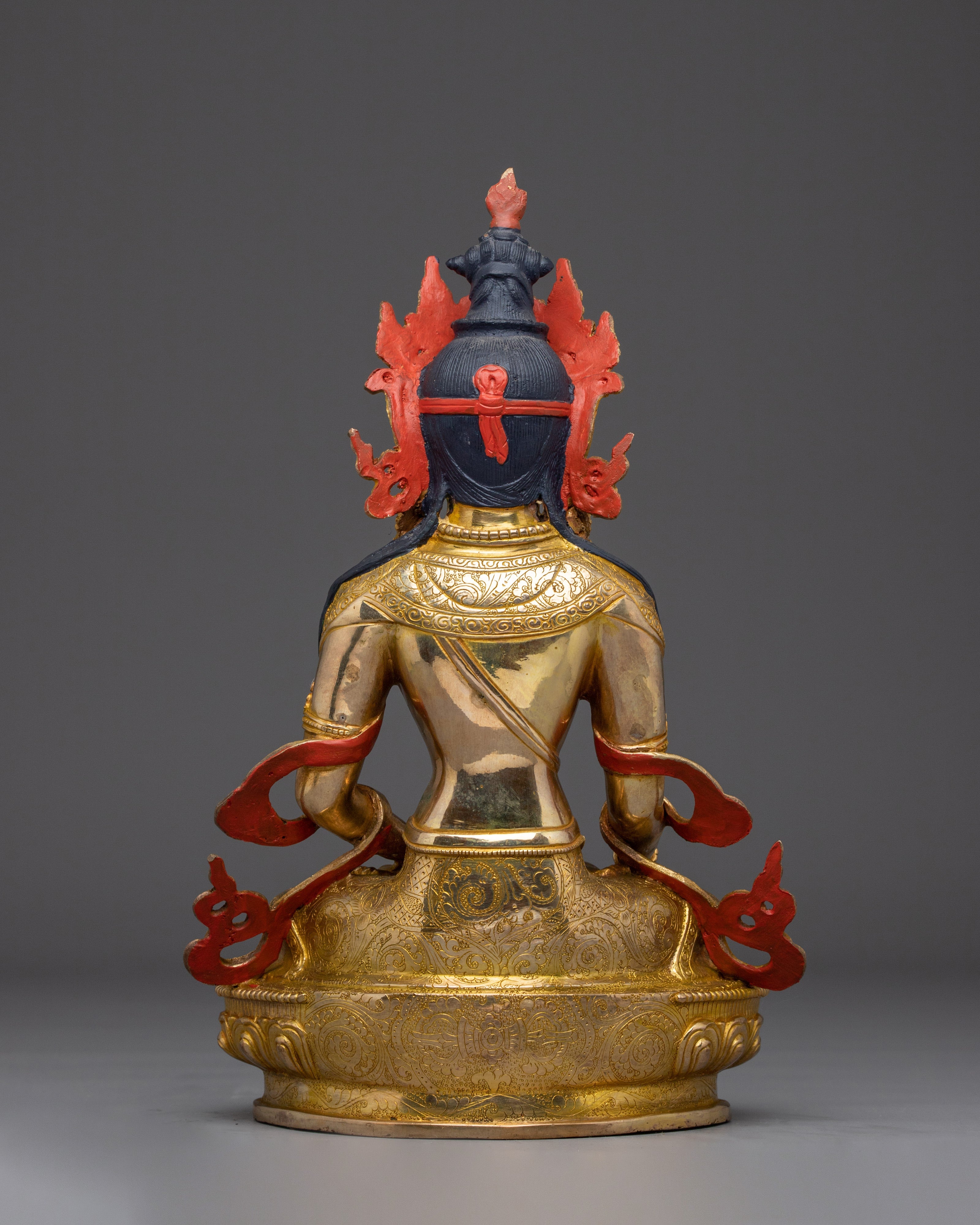 Buddhist Spiritual Icon Mitrugpa Statue | Golden Decor Artwork