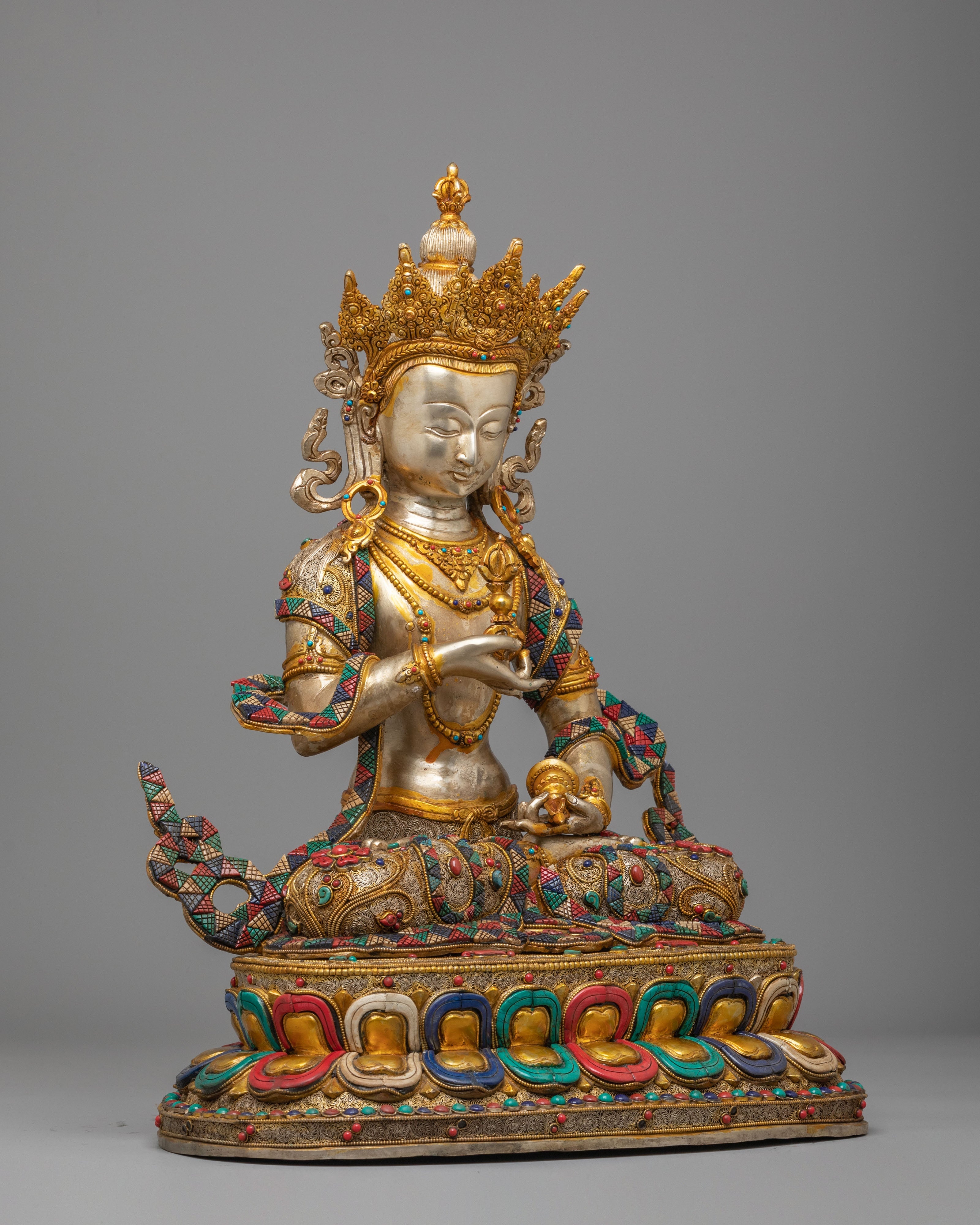 Vajrasattva Buddhist Sculpture | Tibetan Purification Deity