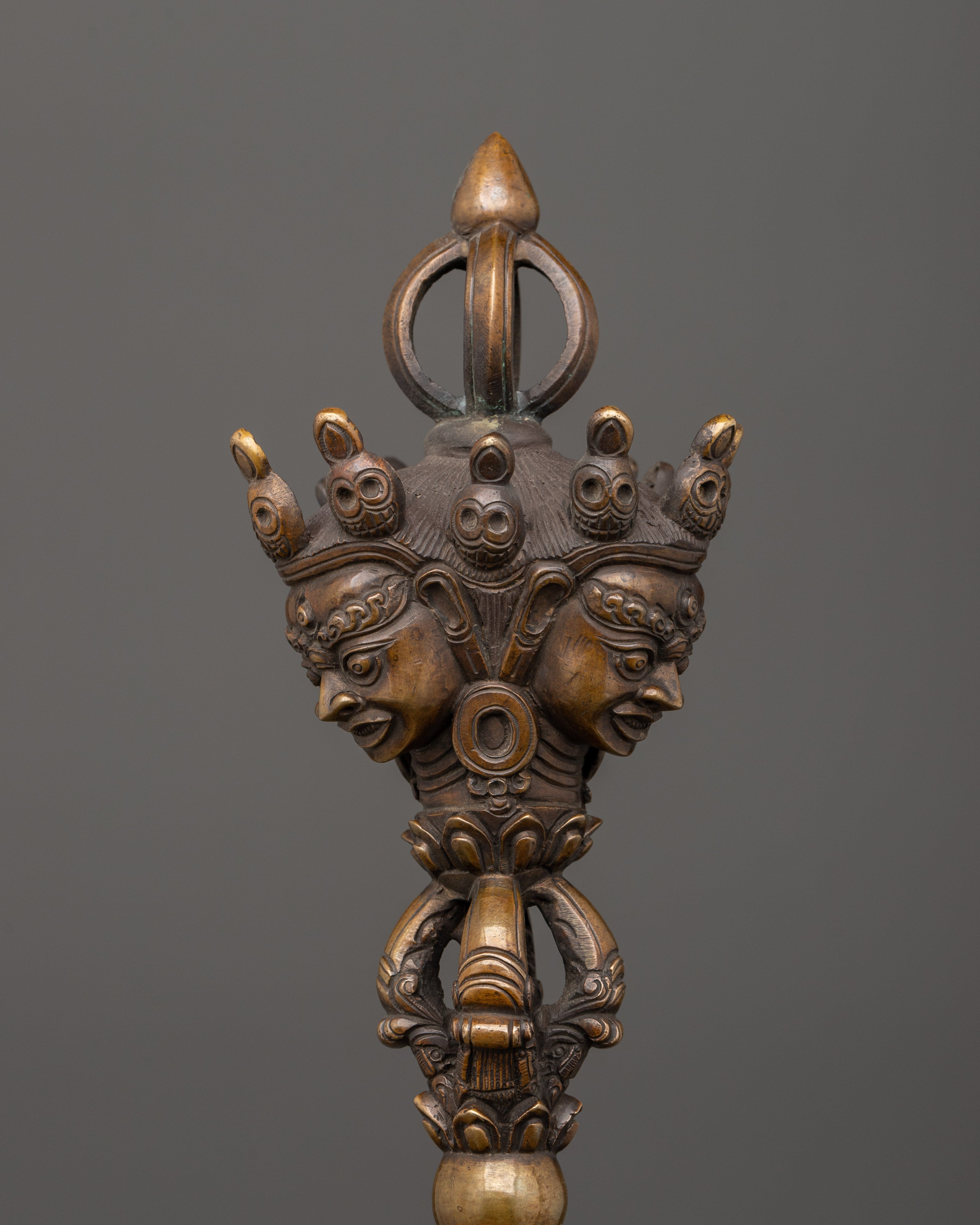 Copper Shaman Dagger | Authentic Tibetan Ritual Phurba