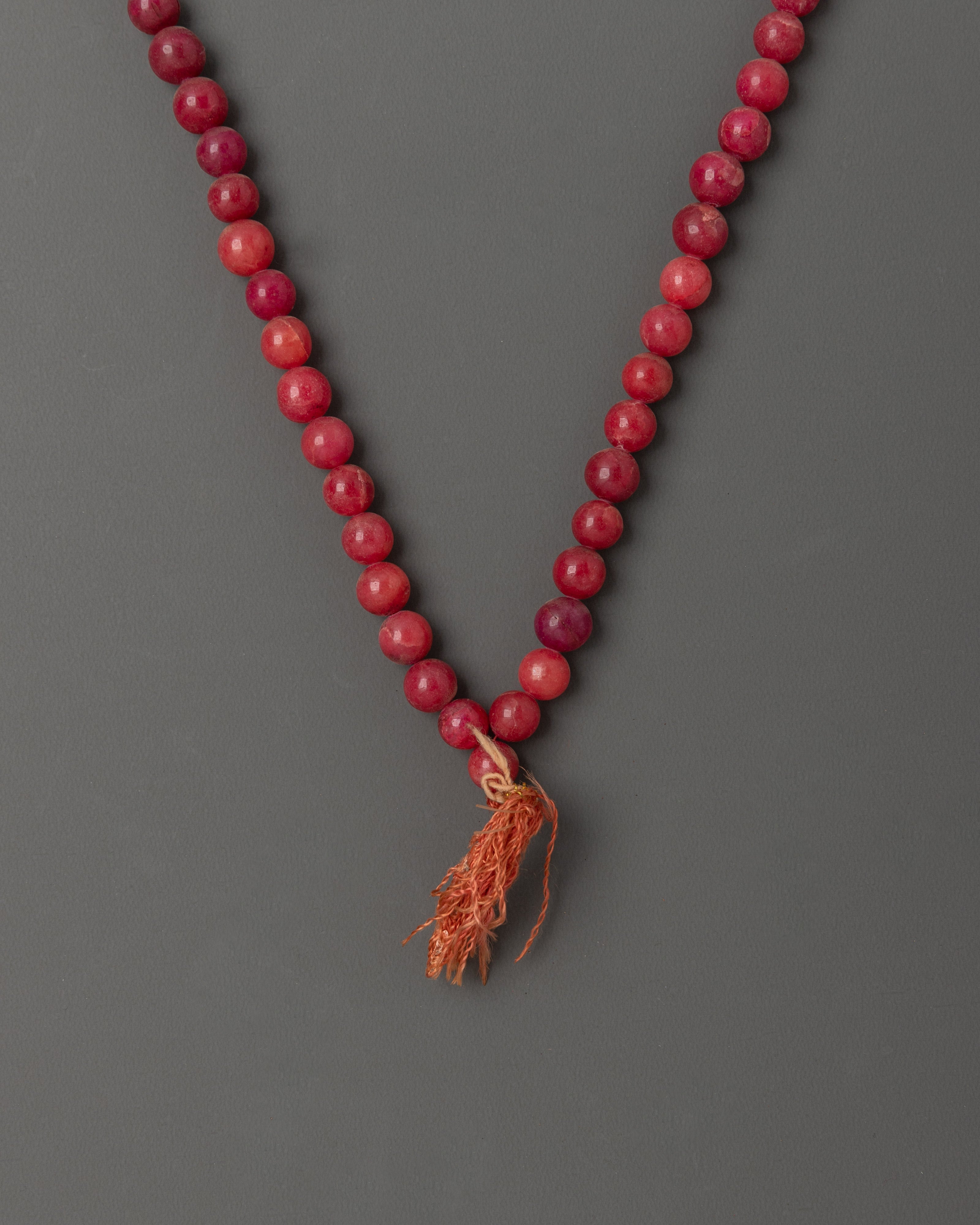 Artificial Ruby Mala Craft | Handmade Meditation Craft