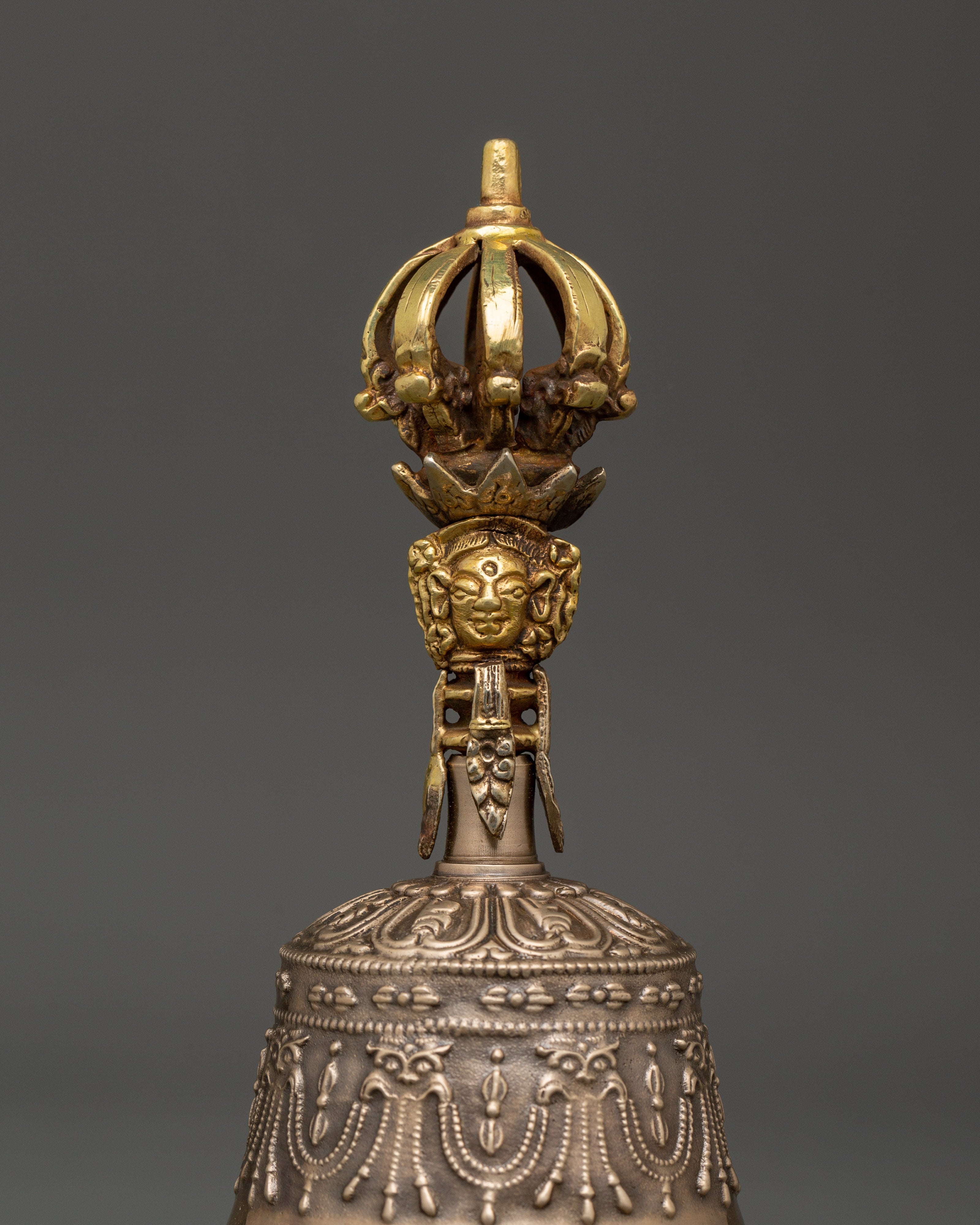 Bell-Vajra Sacred Ceremonial Set | Brass and Bronze Tibetan Ritual Tools