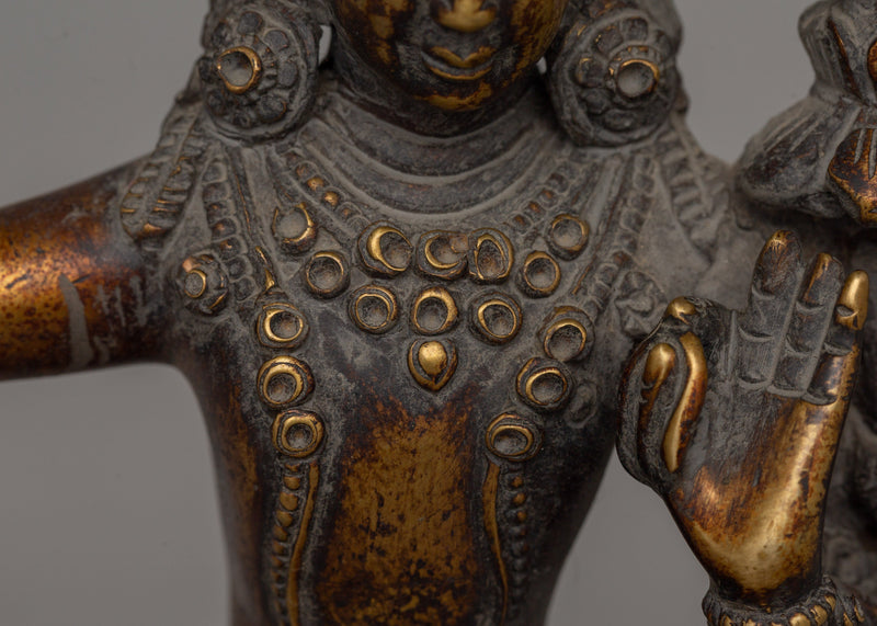 Handcrafted Manjushri Buddha Statue | Wisdom Deity Figurine