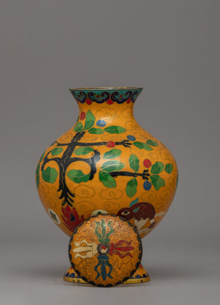 Handcrafted Beautiful Copper Flower Vase | A Fusion of Art & Spirituality