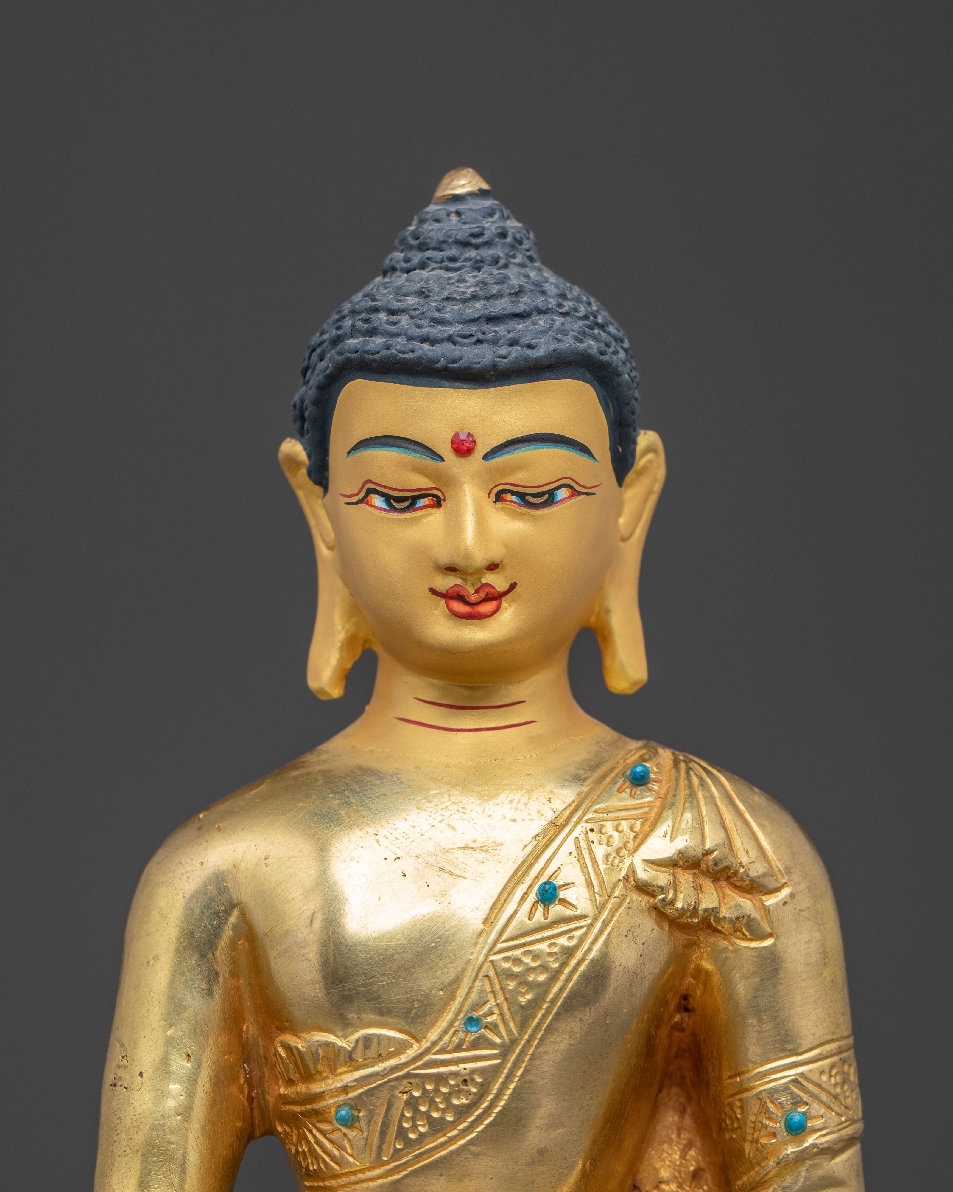 Handcrafted Radiant Artwork of Buddha Shakyamuni | Historical Enlightened One