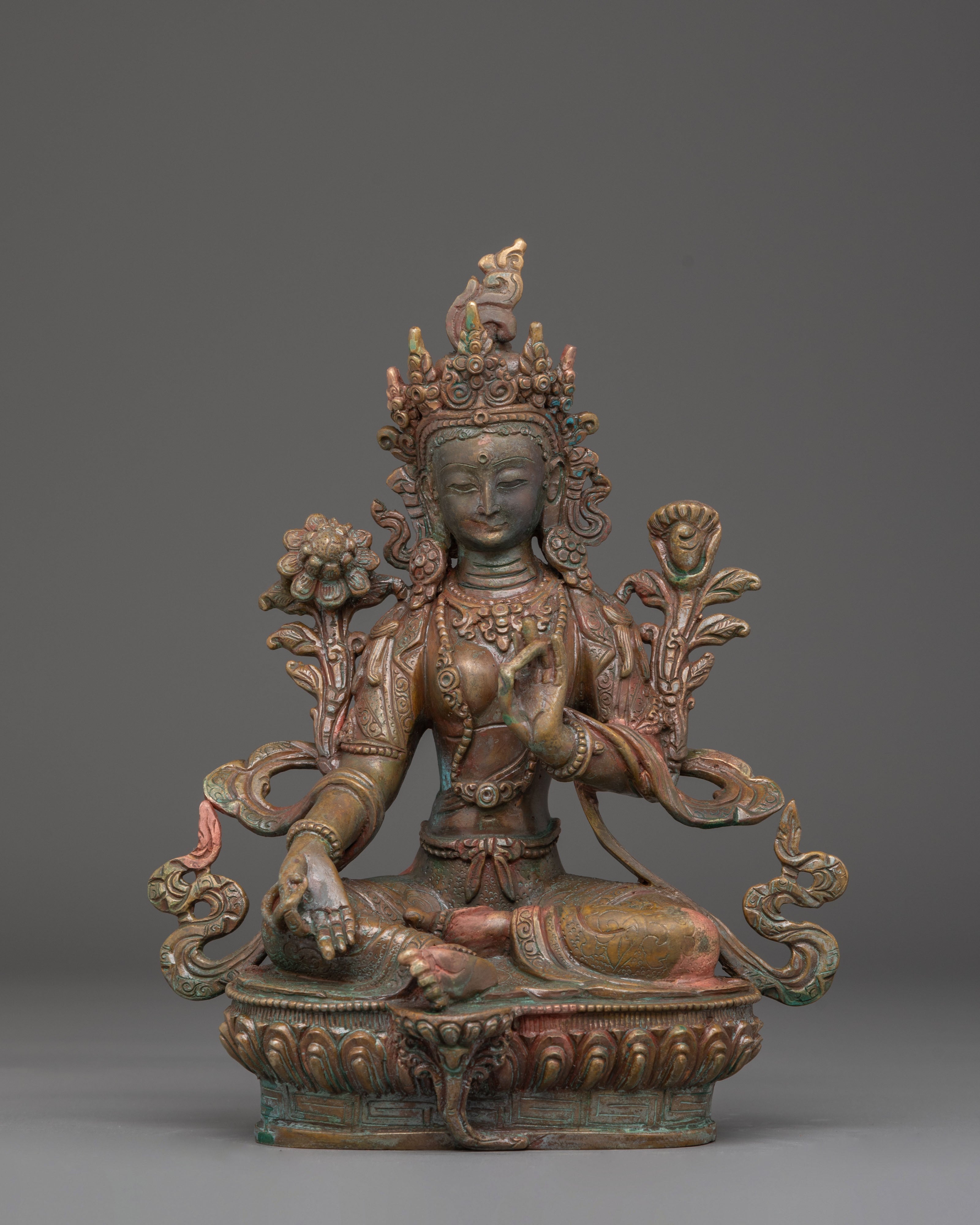 Compassionate Green Tara Handmade Figurine 