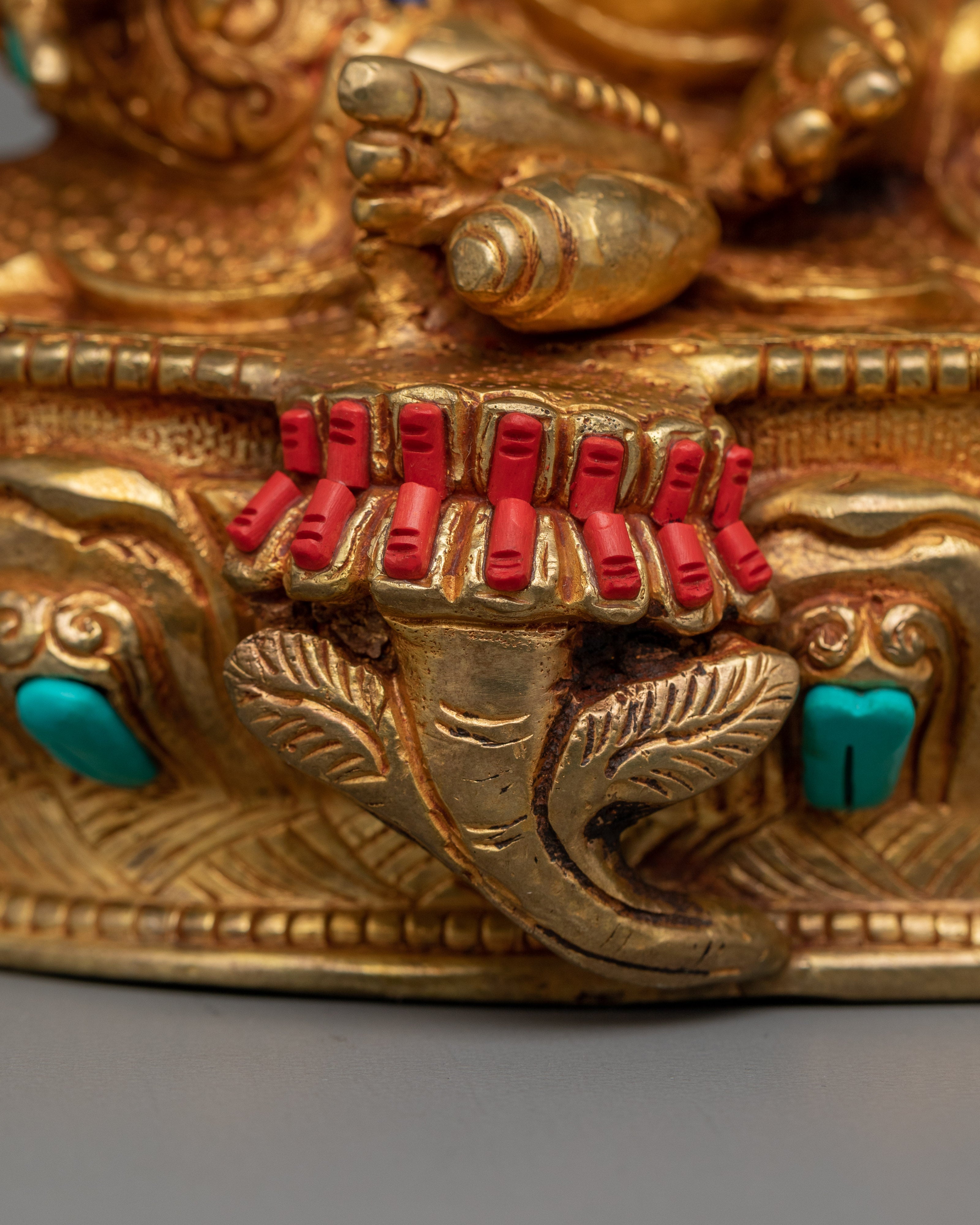 Handmade Statue of Buddhist Protector Dzambhala | Deity of Wealth and Blessings