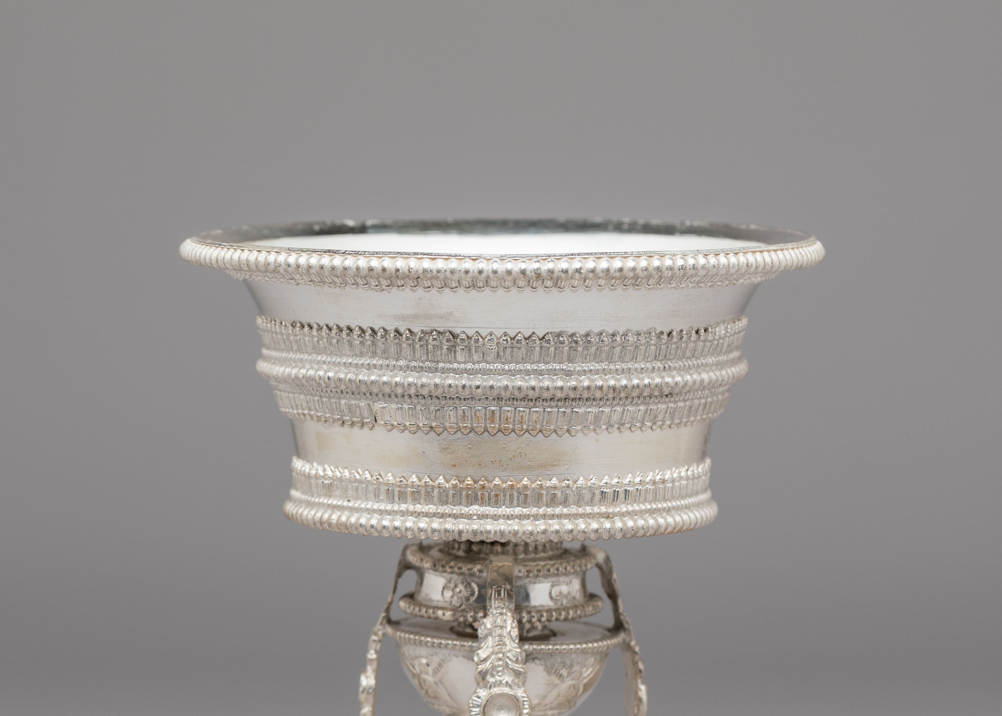 Himalayan Altar Butter Lamp Set | Silver Plated Buddhist Lamps