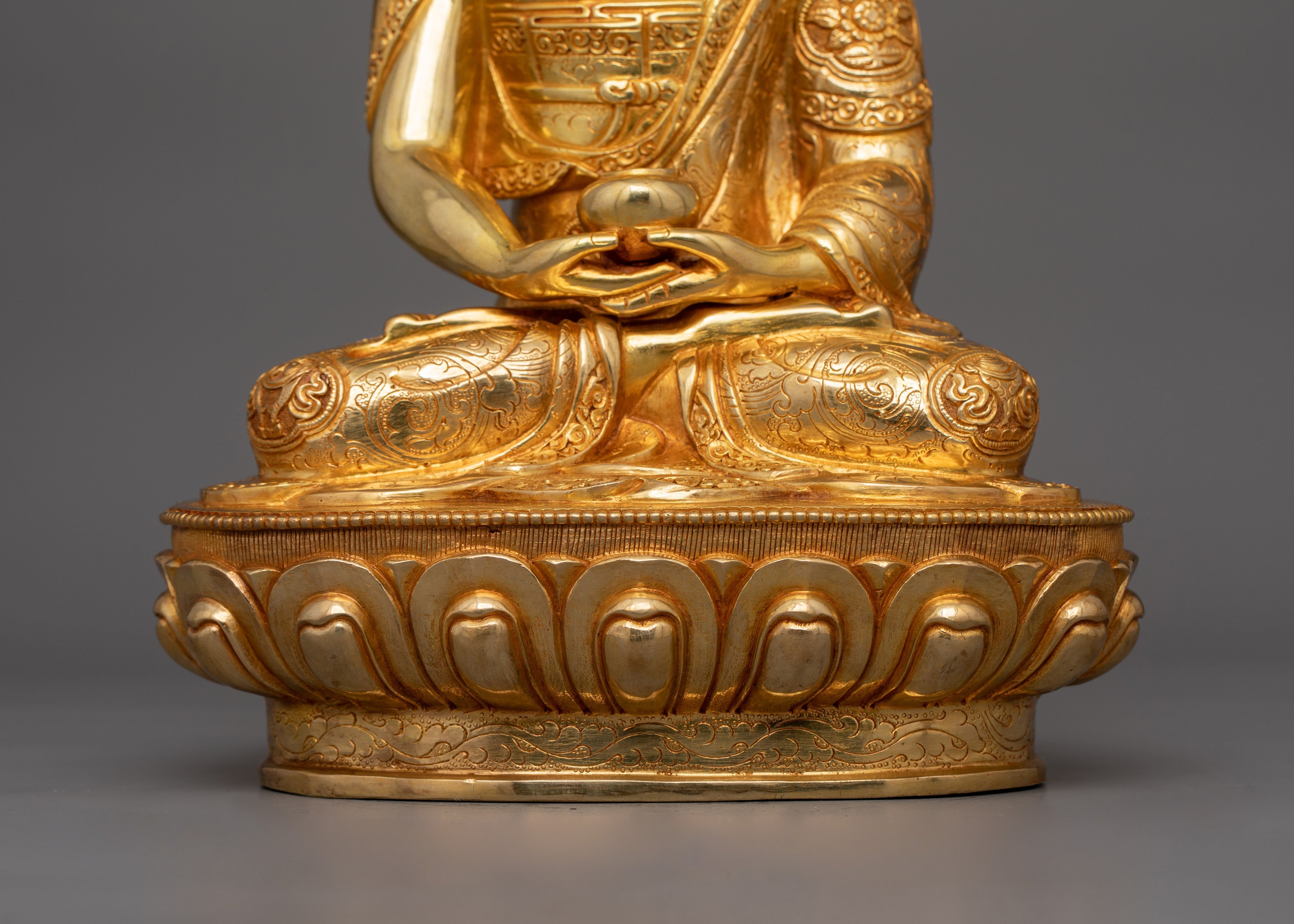 Hand-carved Amitabha Buddha Tibetan Deity | Buddha of Infinite Light Statue